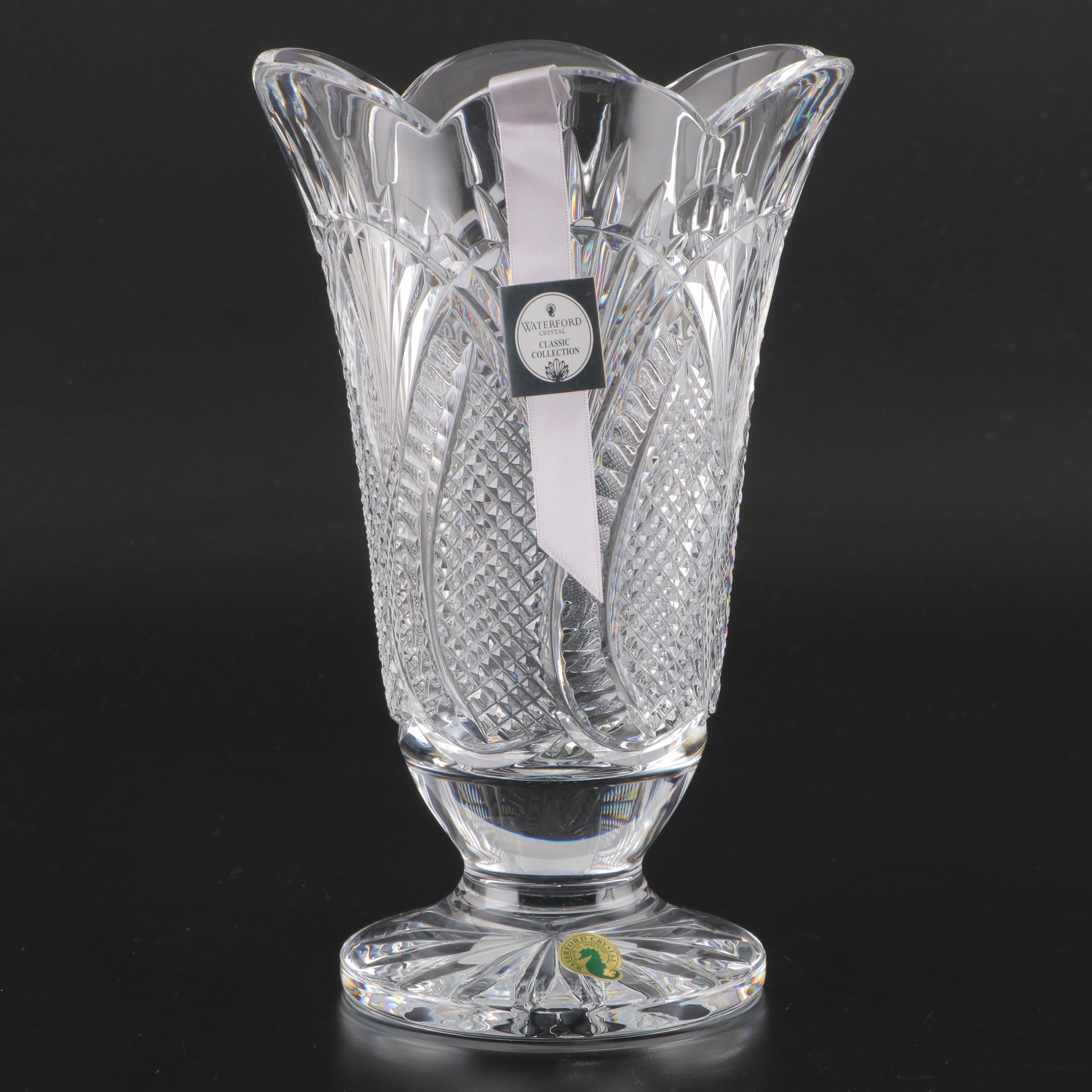 Waterford Classic Collection "Seahorse" Crystal Vases