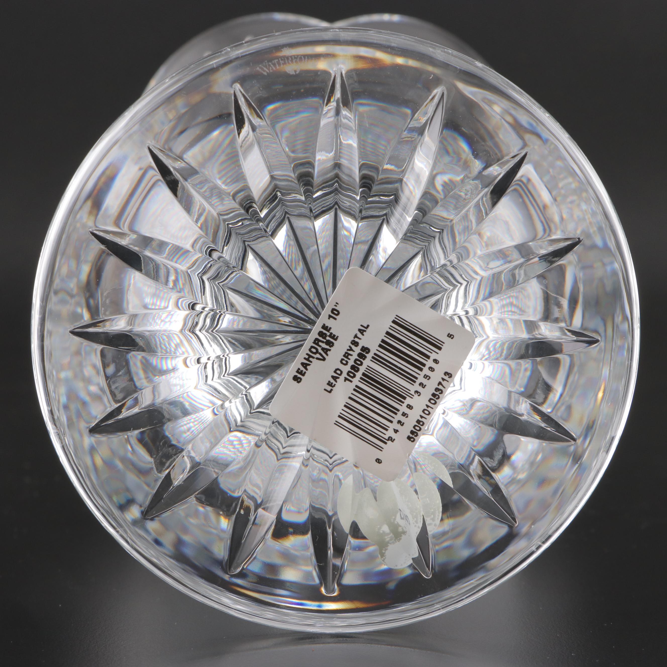 Waterford Classic Collection "Seahorse" Crystal Vases