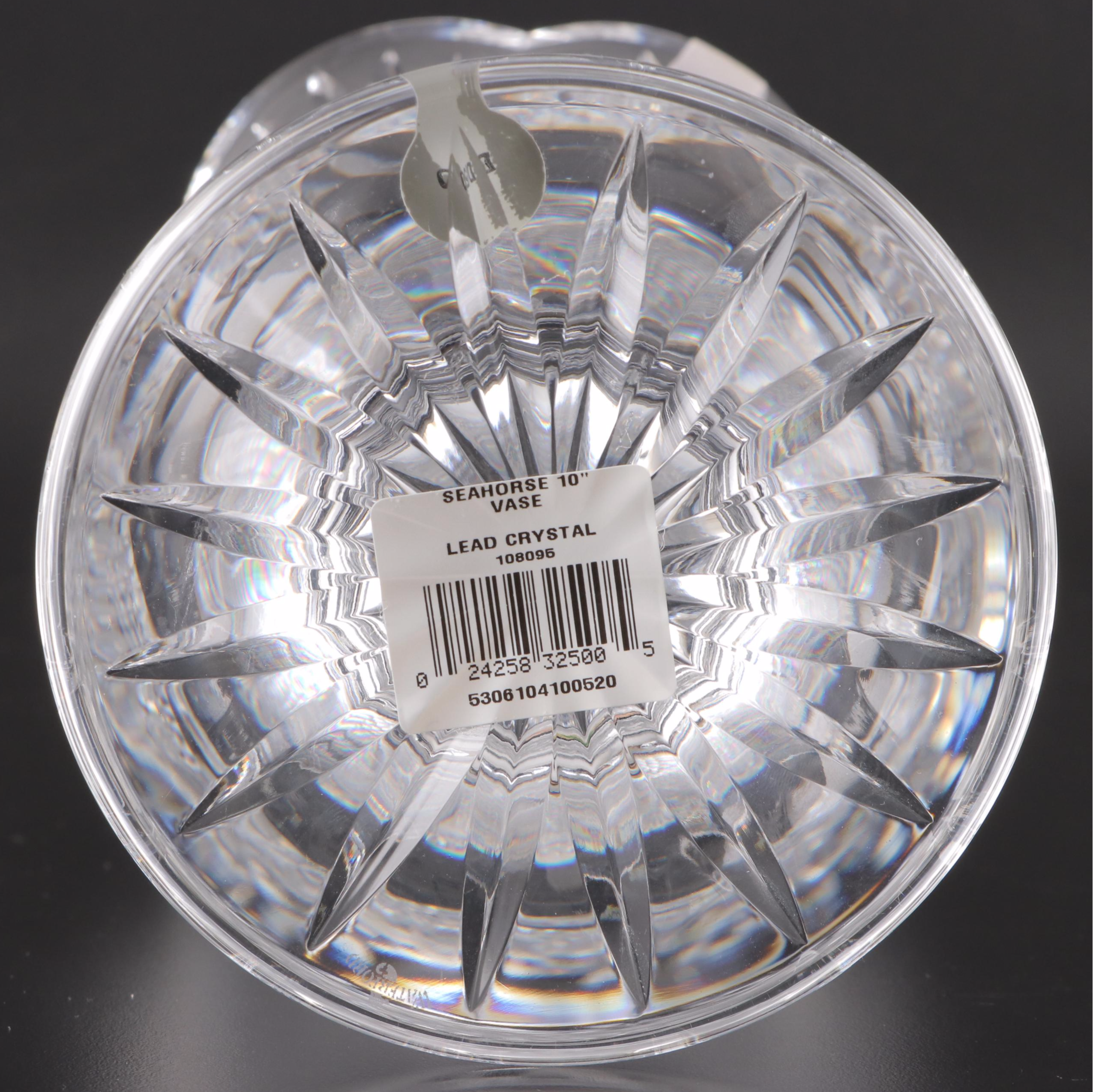 Waterford Classic Collection "Seahorse" Crystal Vases