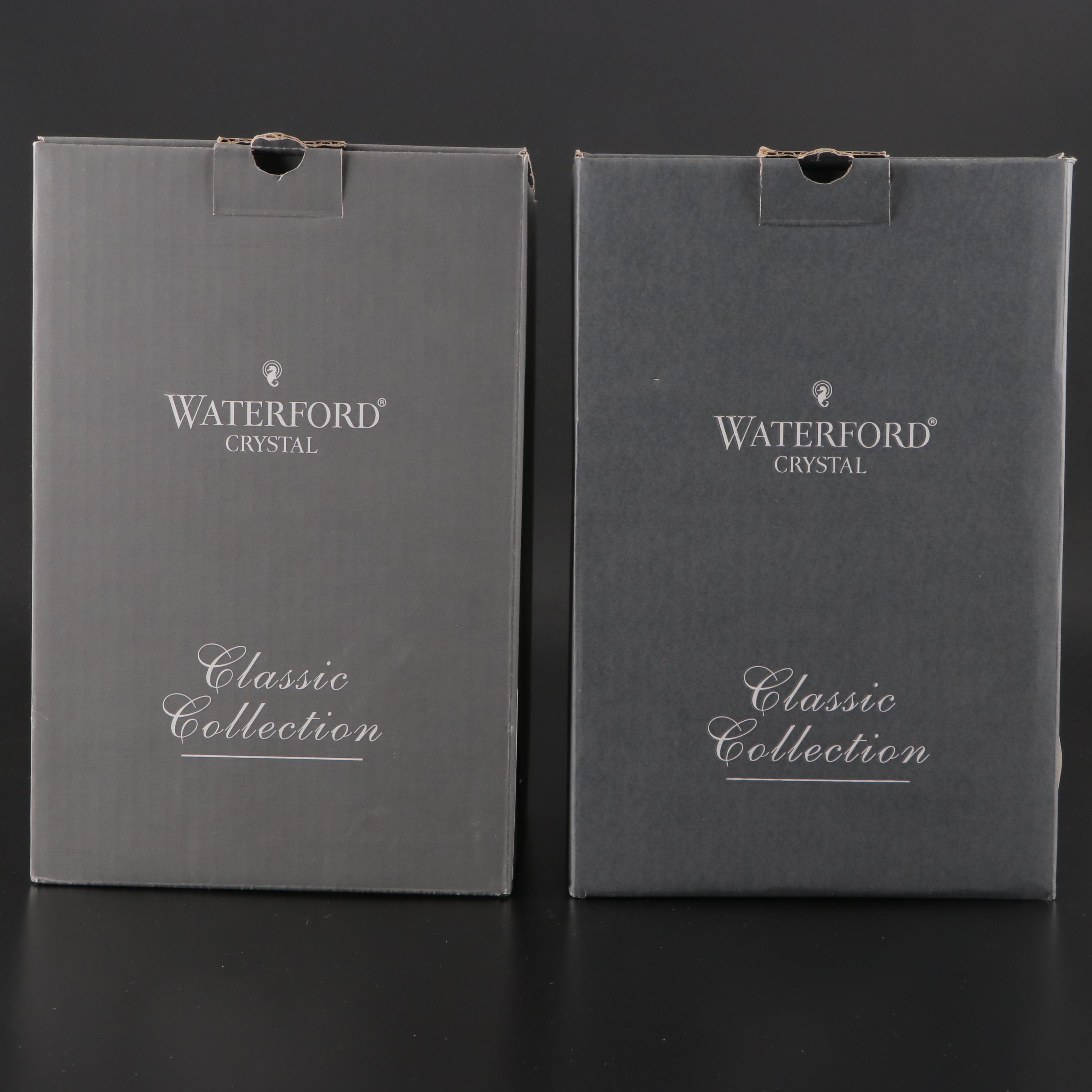 Waterford Classic Collection "Seahorse" Crystal Vases