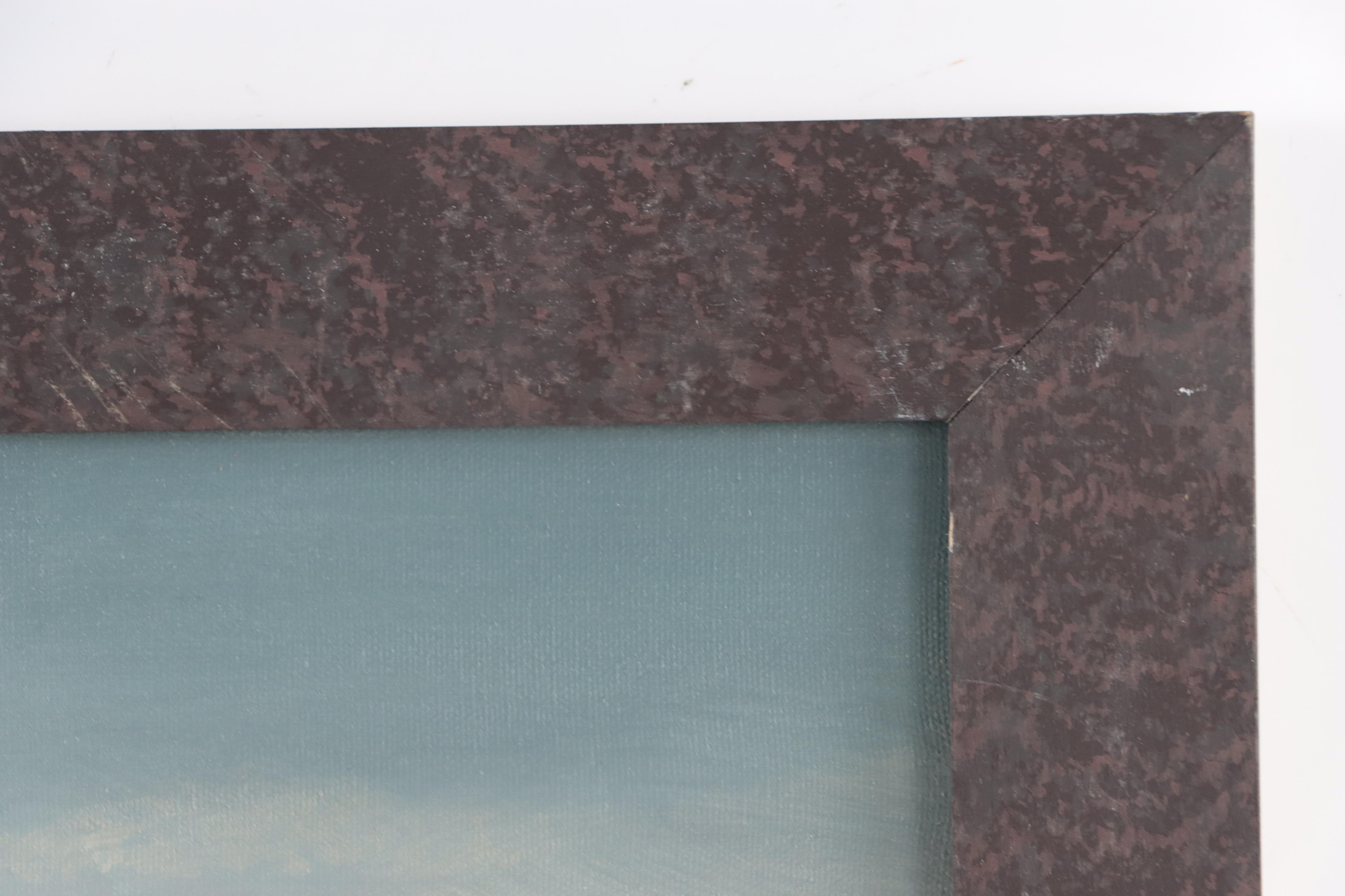 Judith Folk Art Country Landscape Oil Painting