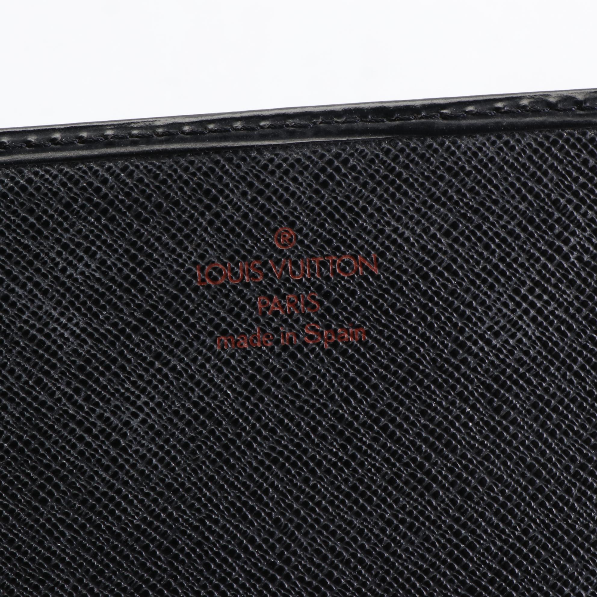 Louis Vuitton Flap Wallet in Black Epi Leather