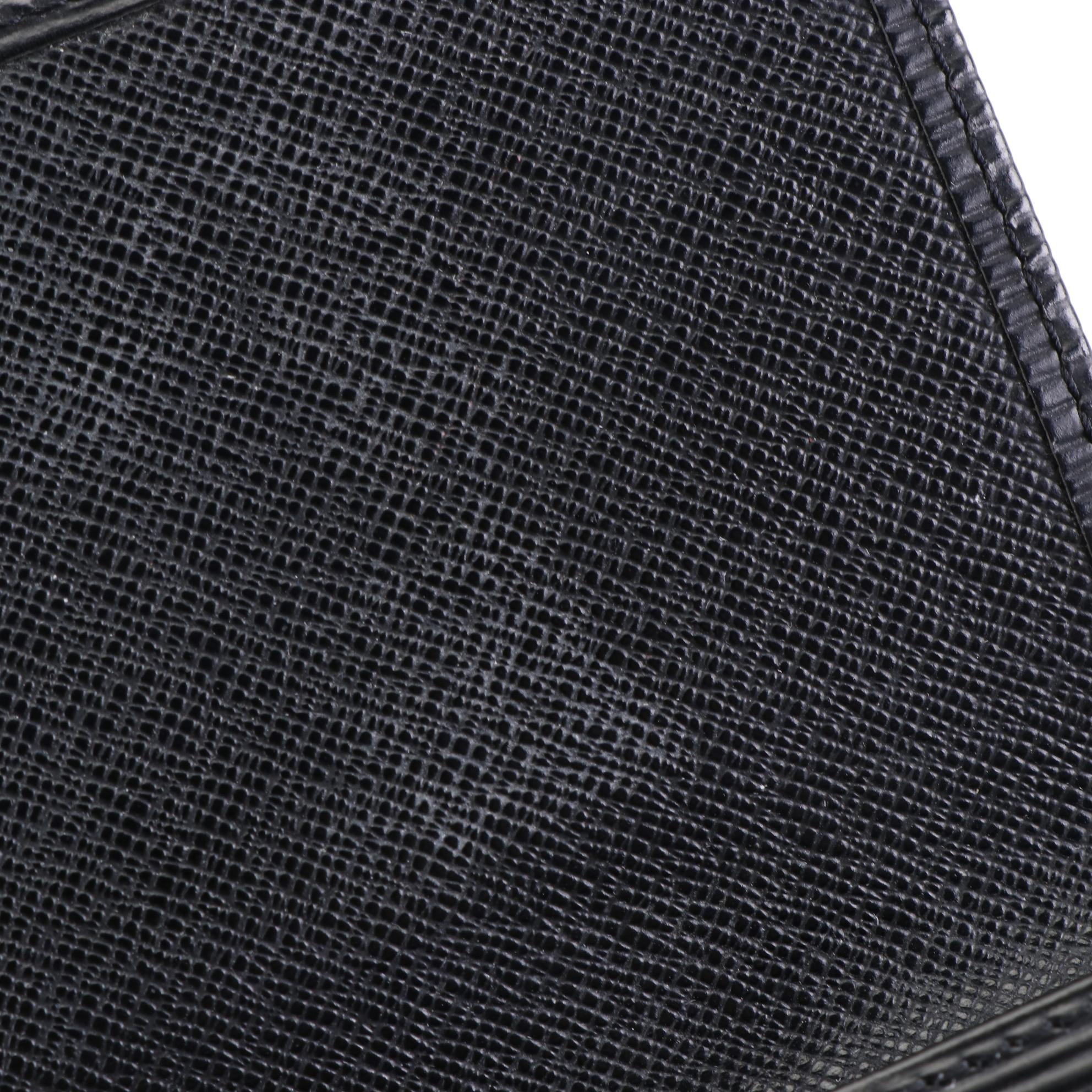 Louis Vuitton Flap Wallet in Black Epi Leather