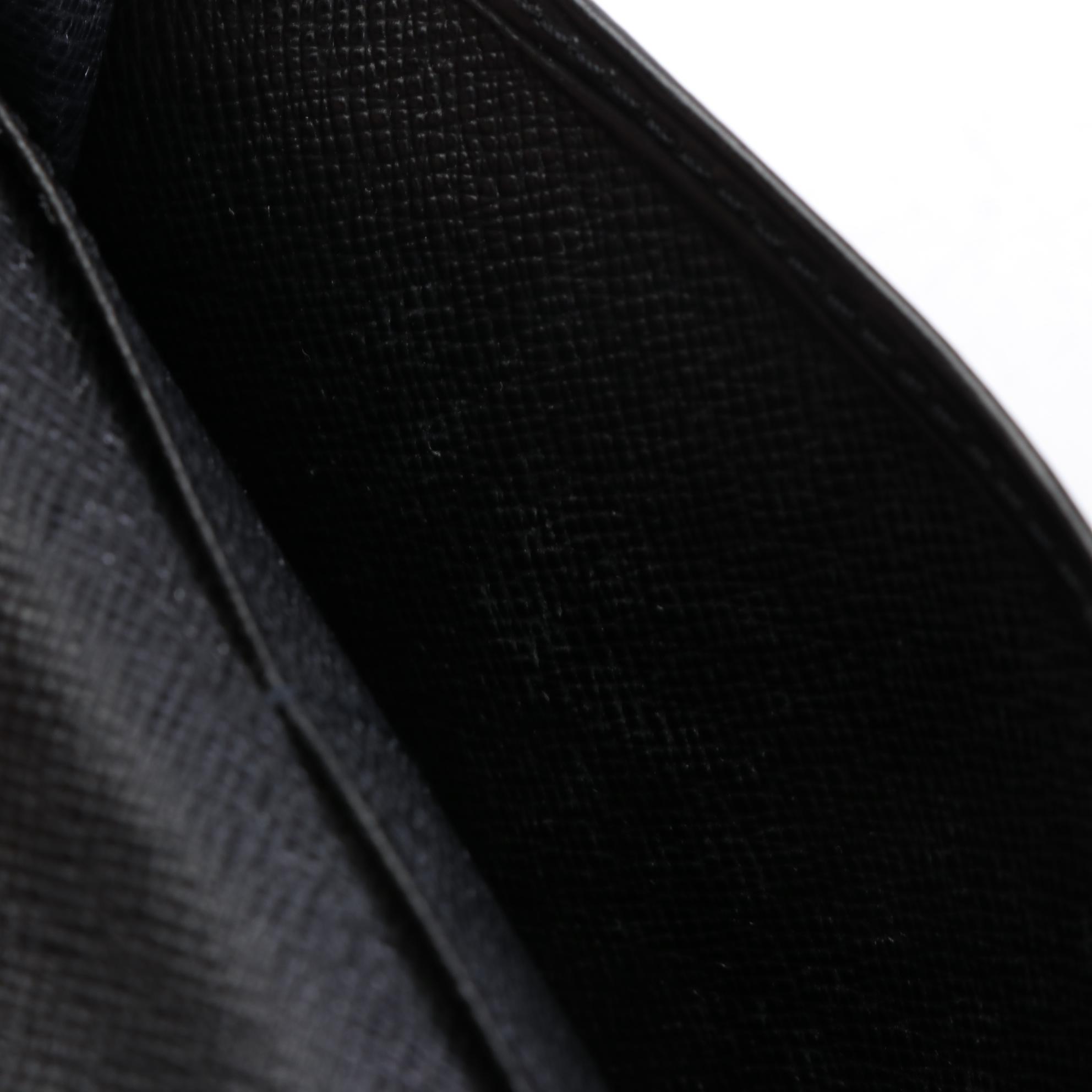 Louis Vuitton Flap Wallet in Black Epi Leather