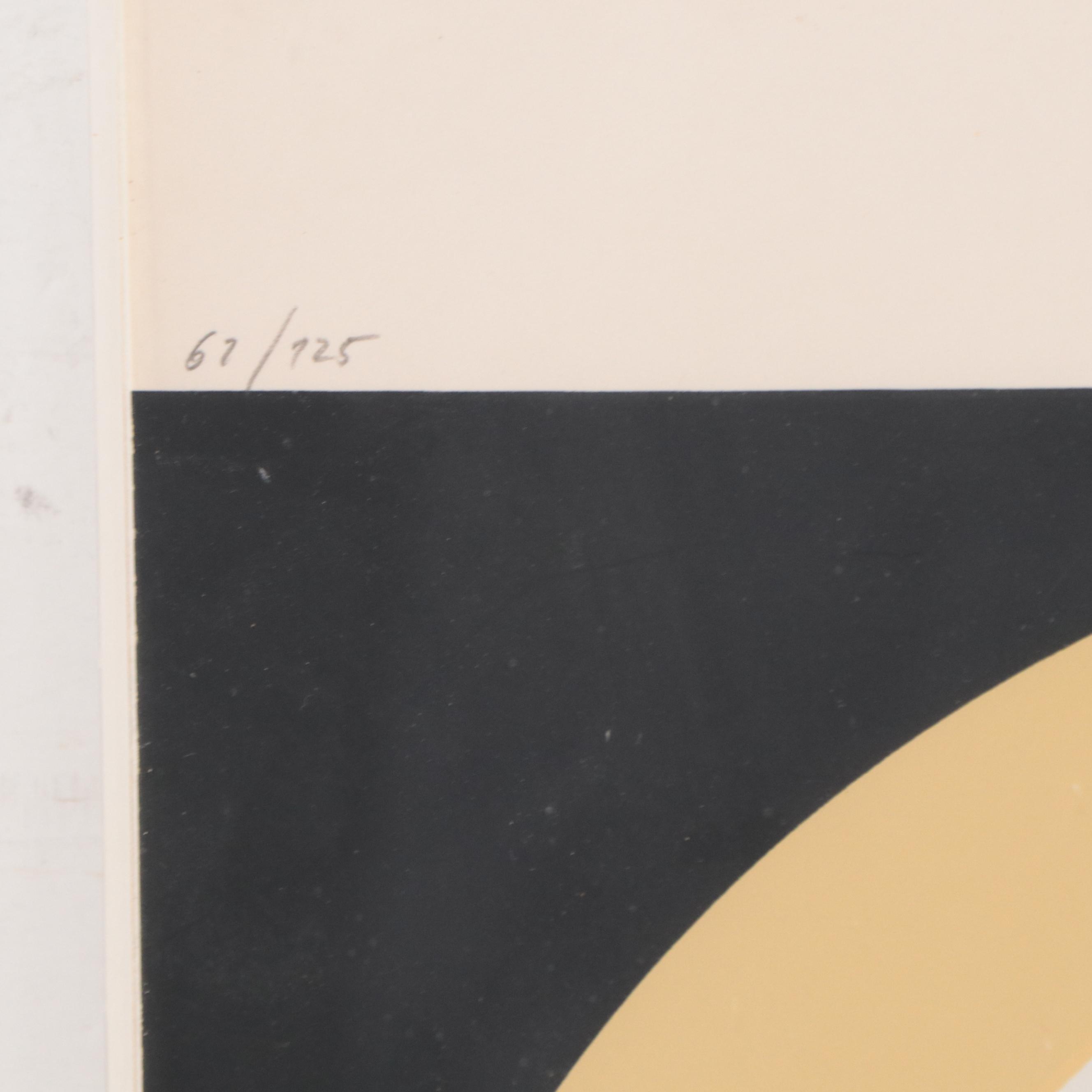 Fritz Ruoff Geometric Serigraph "November"