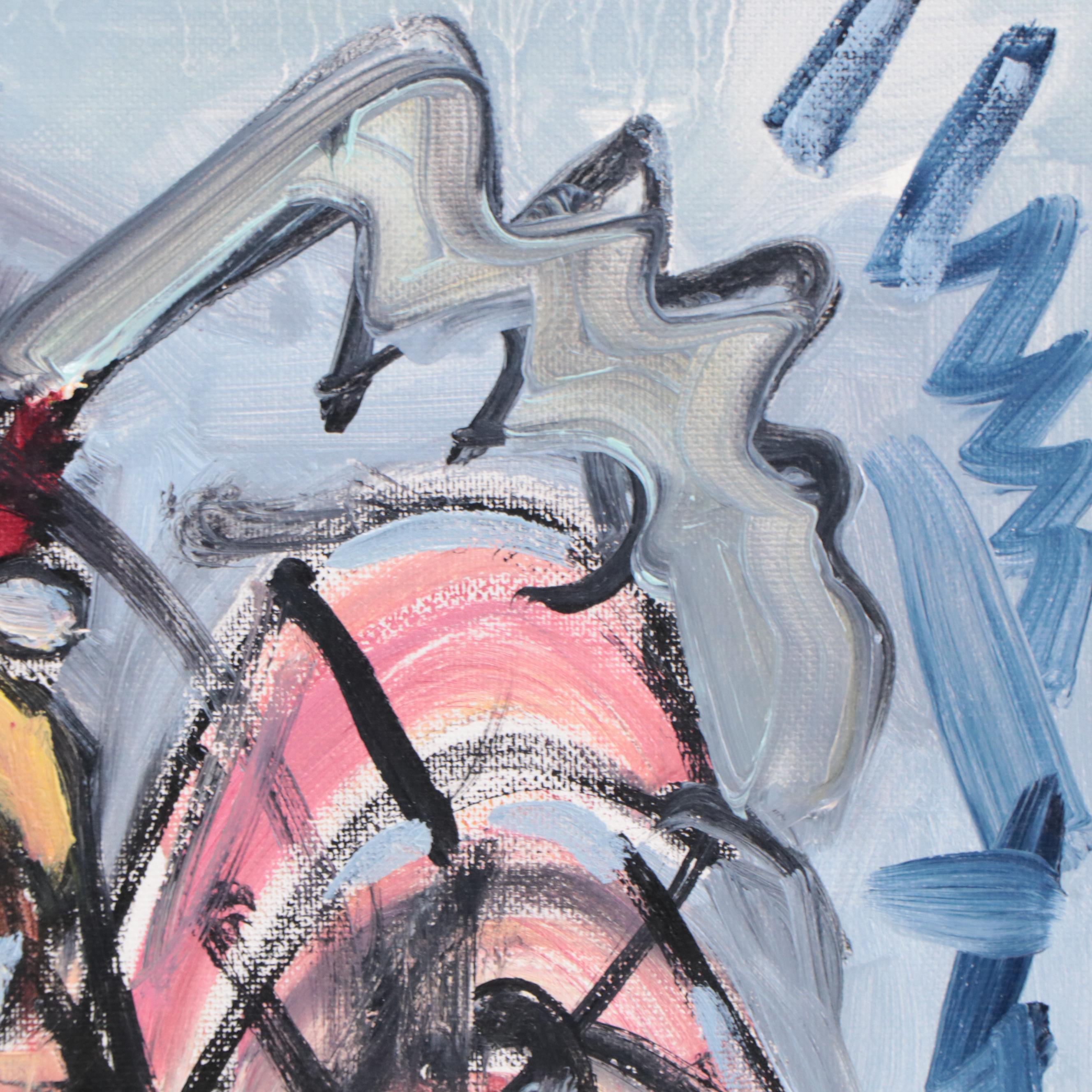 José M. Lima Oil Painting of a Rooster, 2023