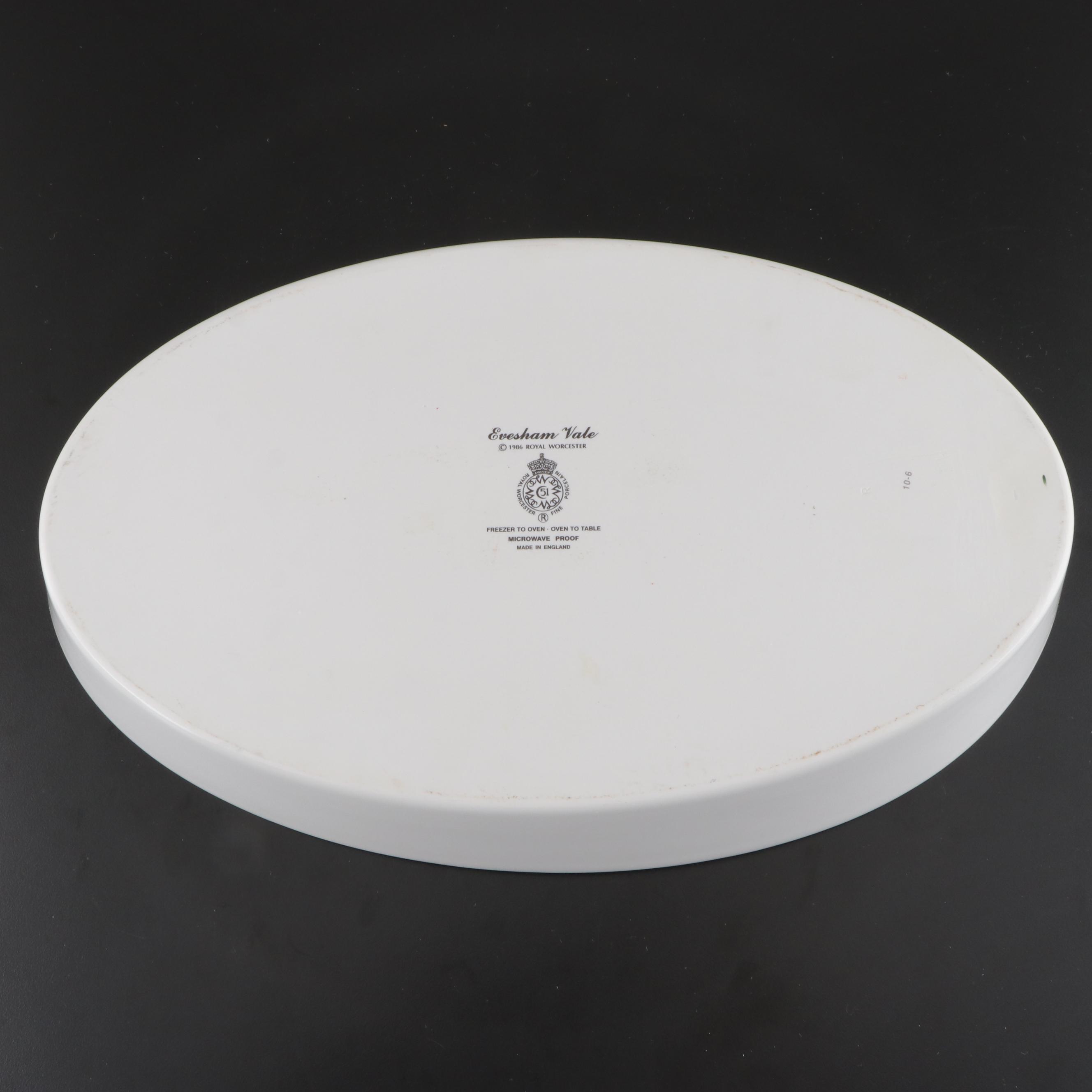 Royal Worcester "Evesham",  "Evesham Vale" and Other Porcelain Bakeware