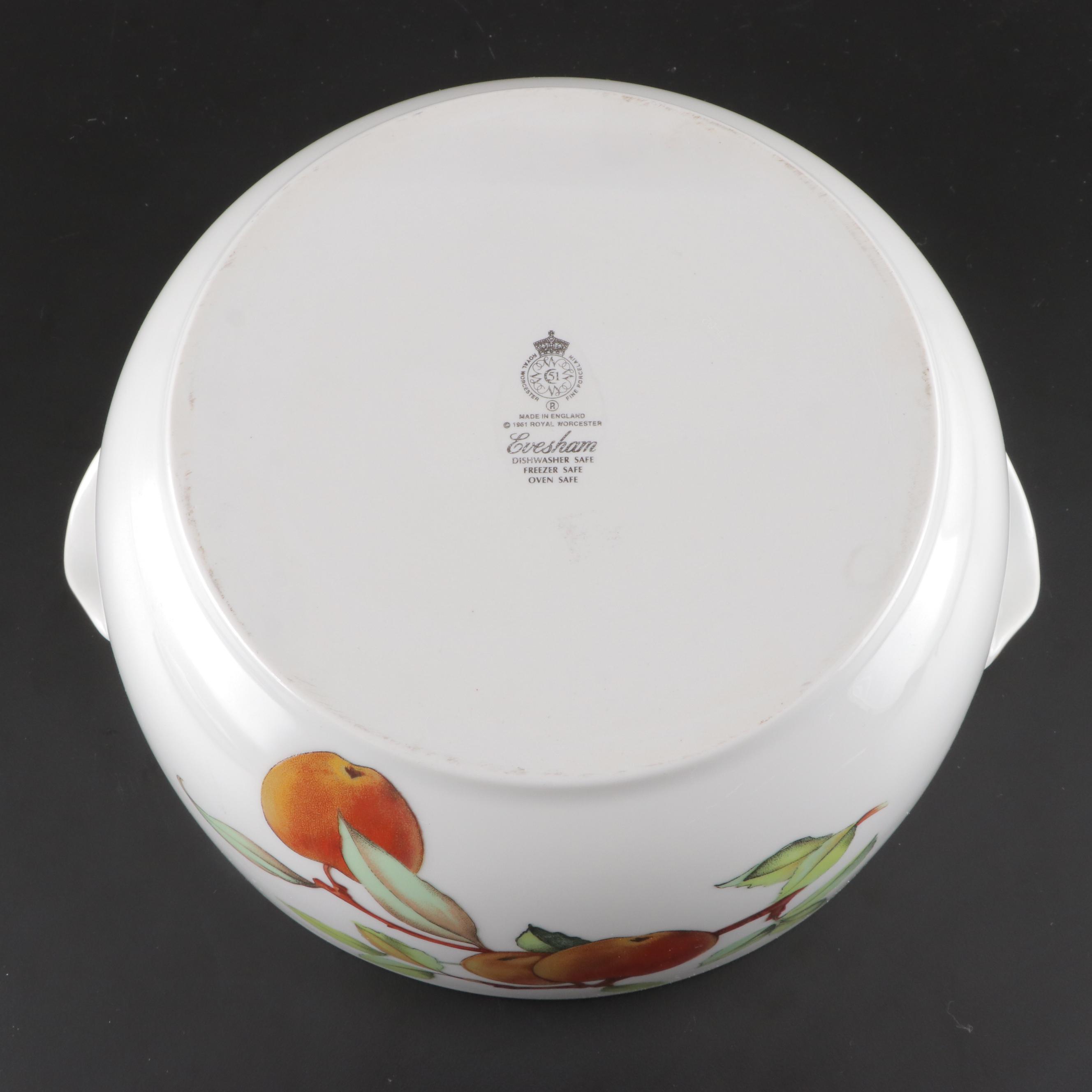 Royal Worcester "Evesham",  "Evesham Vale" and Other Porcelain Bakeware