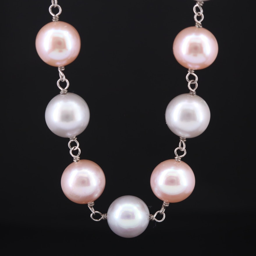 Sterling Pearl Necklace