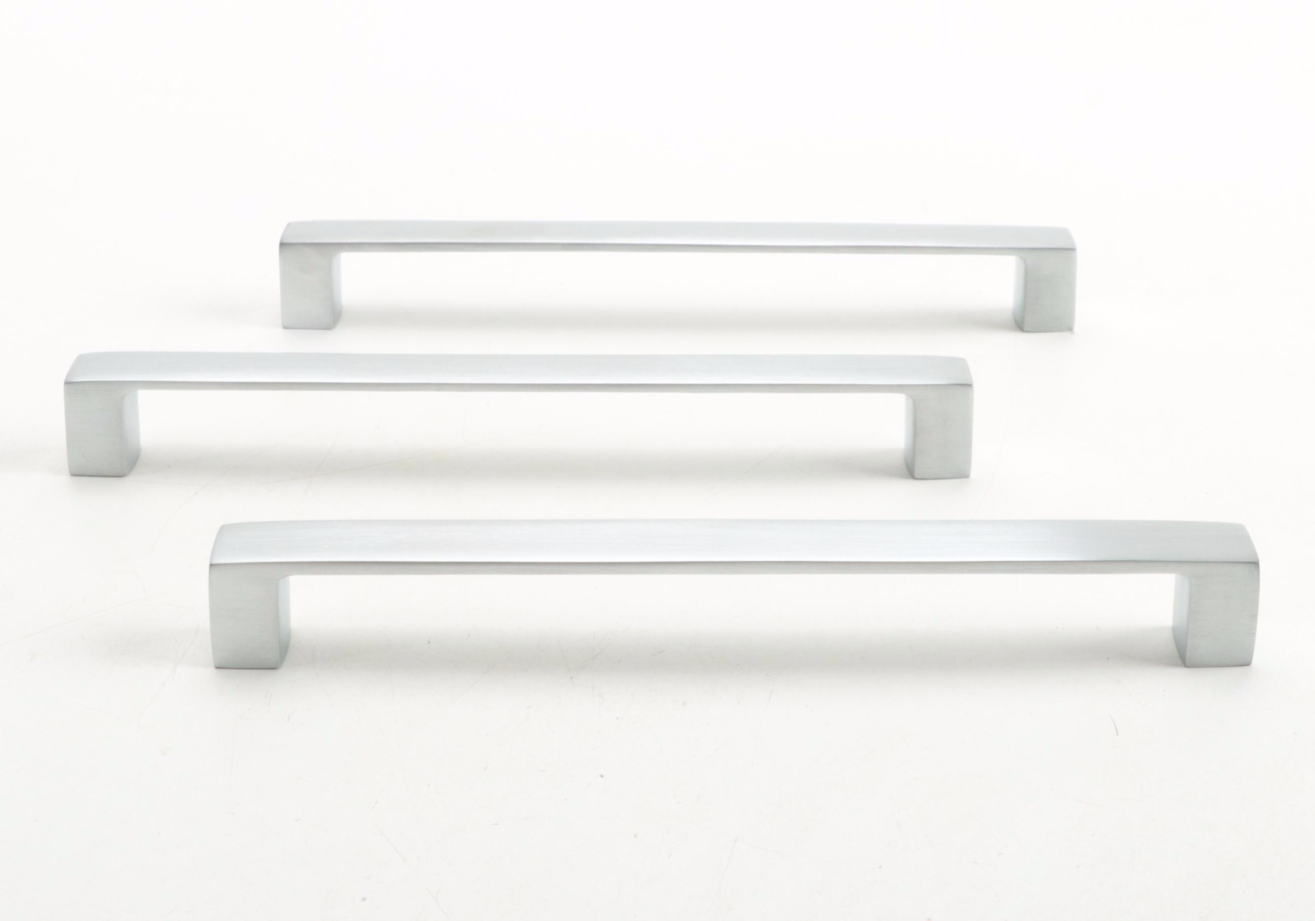 Satin Chrome Finish Brass Cabinet Pulls
