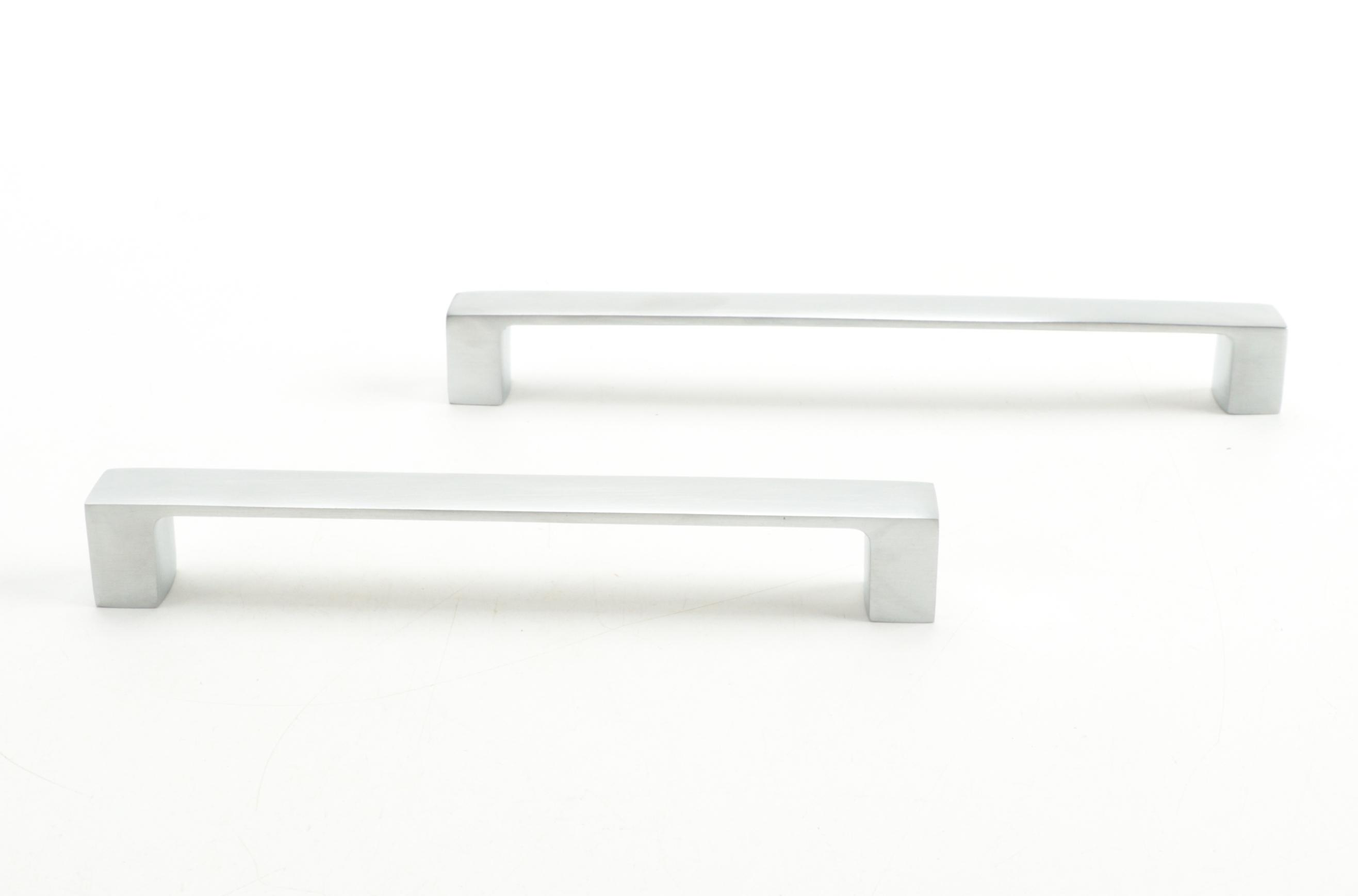 Satin Chrome Finish Brass Cabinet Pulls