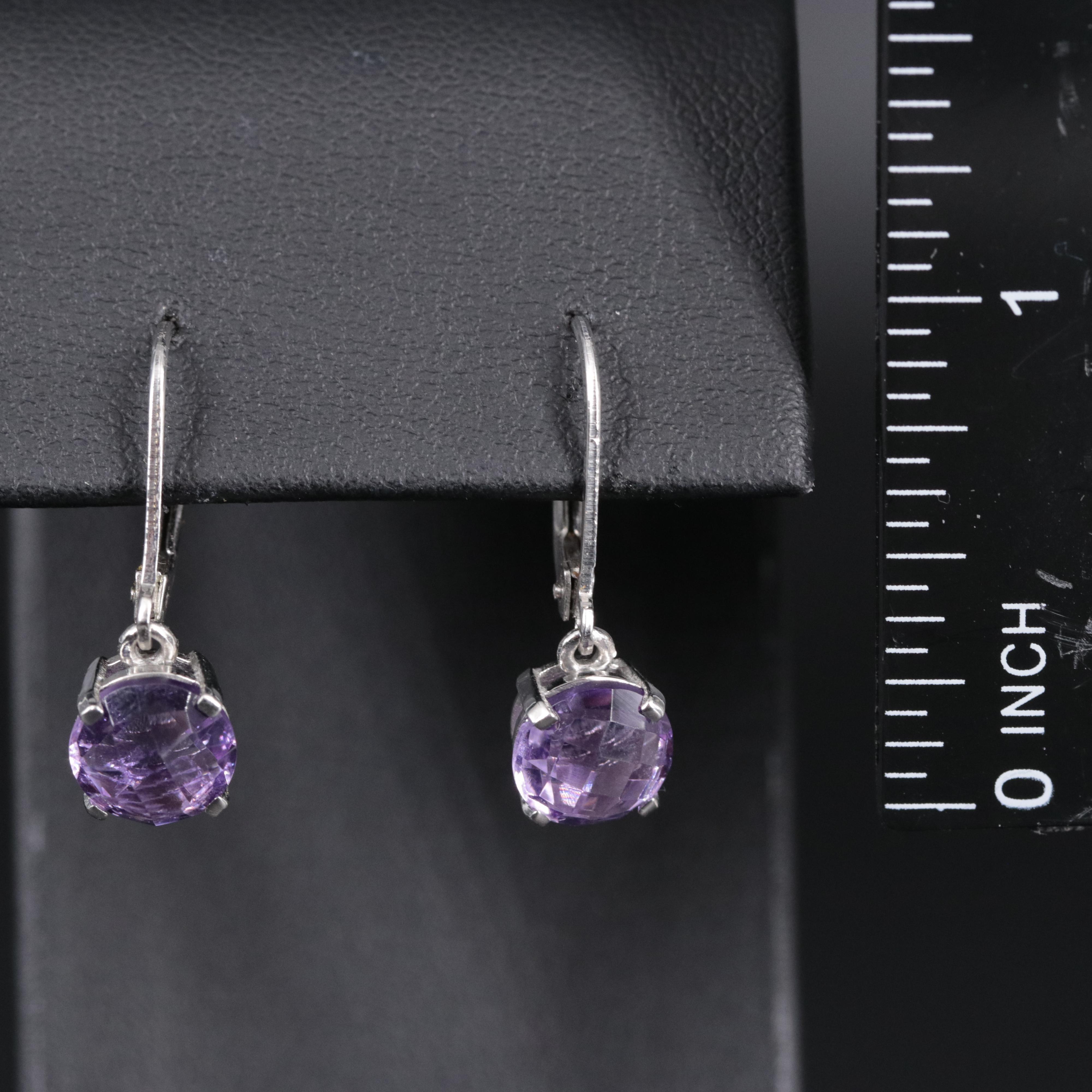 Sterling Earrings Featuring Amethyst