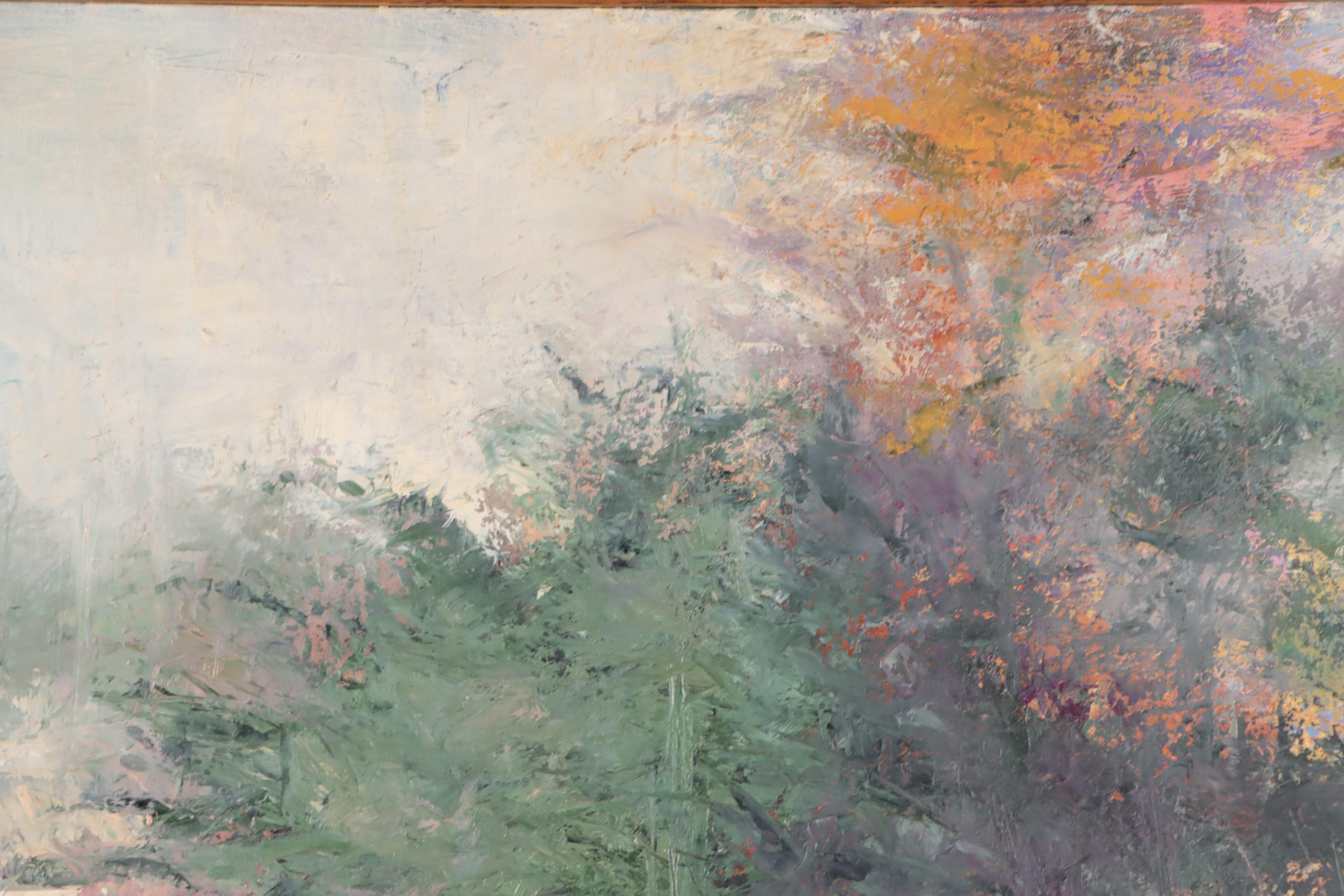 J. Andrews Landscape Oil Painting "Summer Forest," 1994