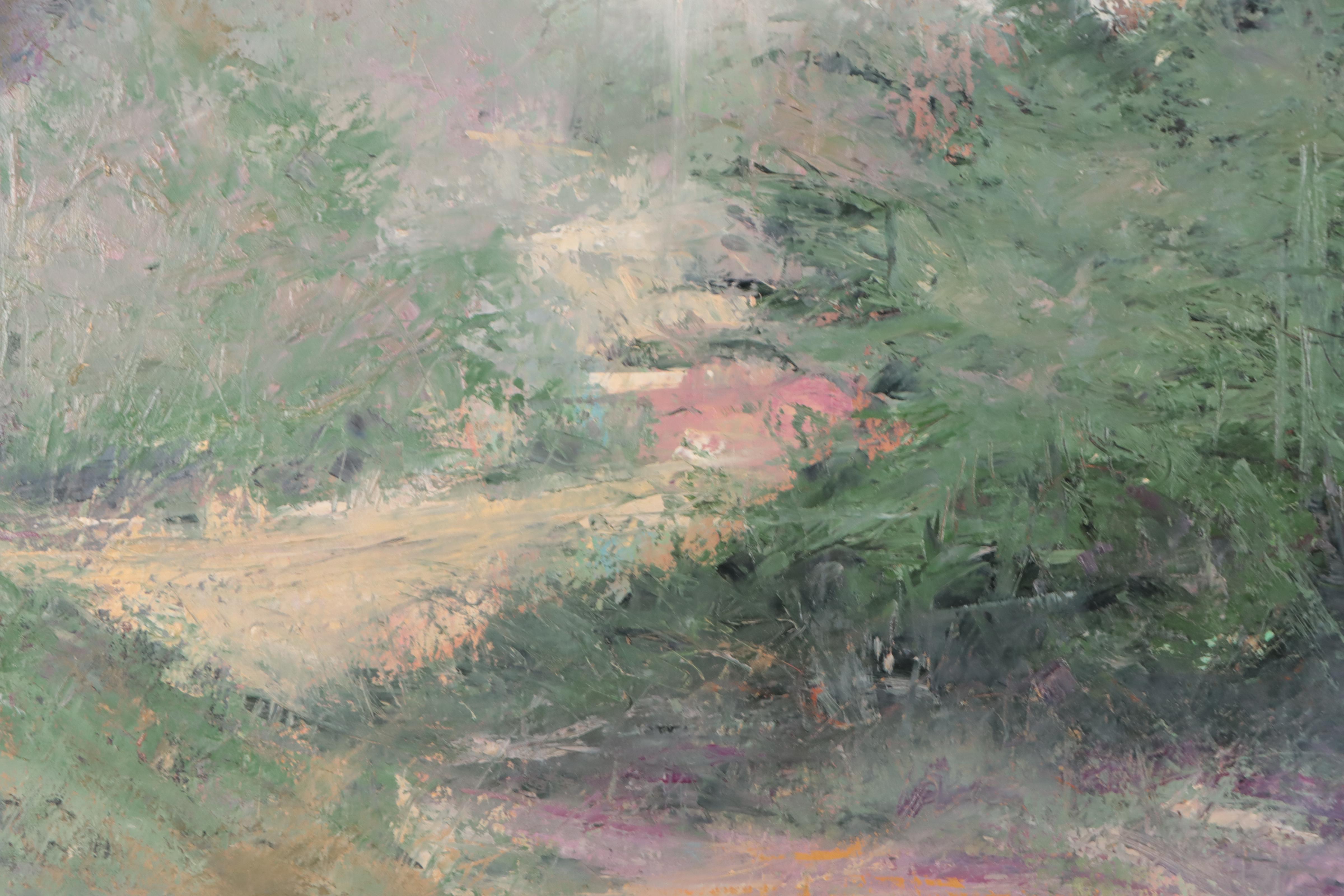 J. Andrews Landscape Oil Painting "Summer Forest," 1994