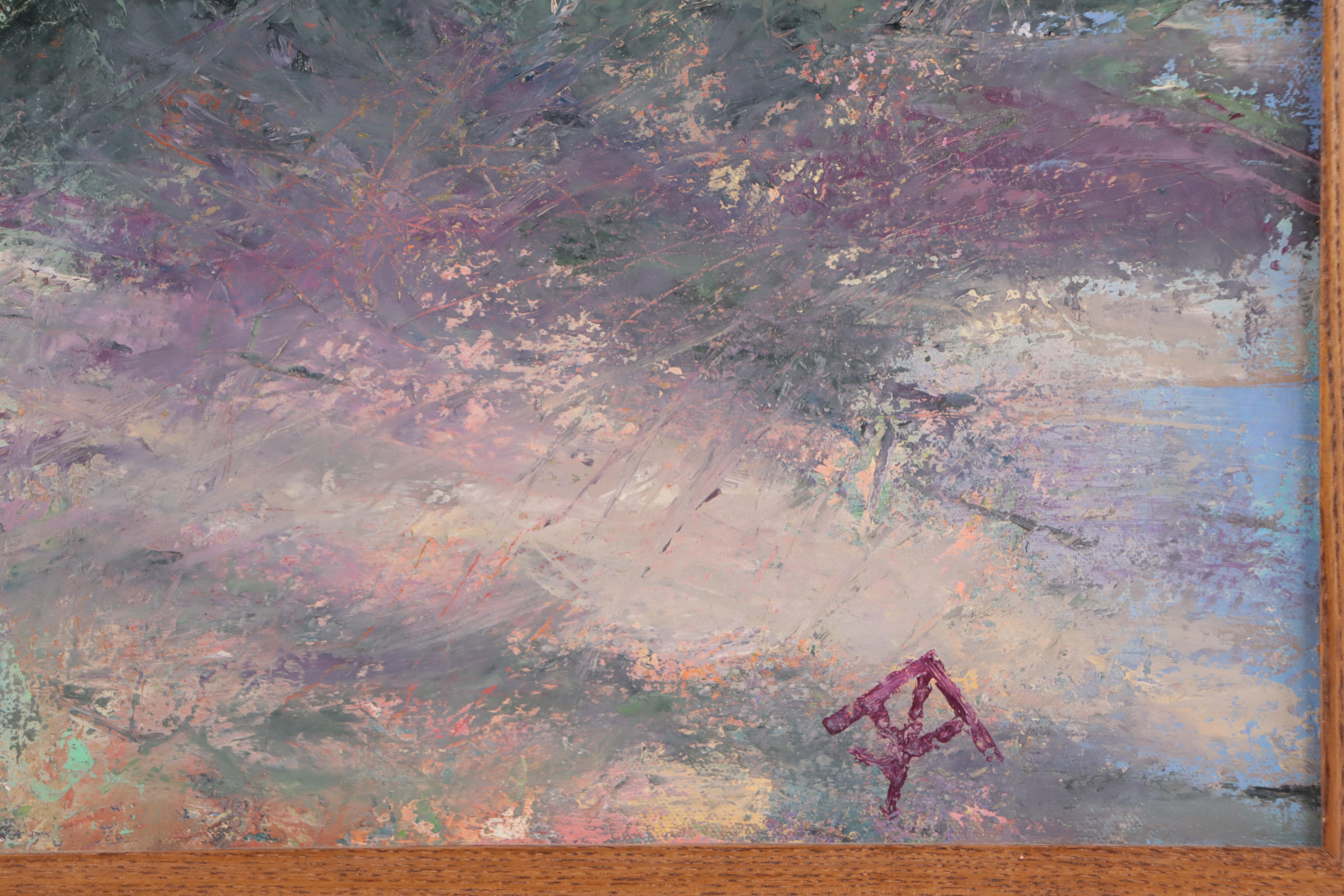 J. Andrews Landscape Oil Painting "Summer Forest," 1994