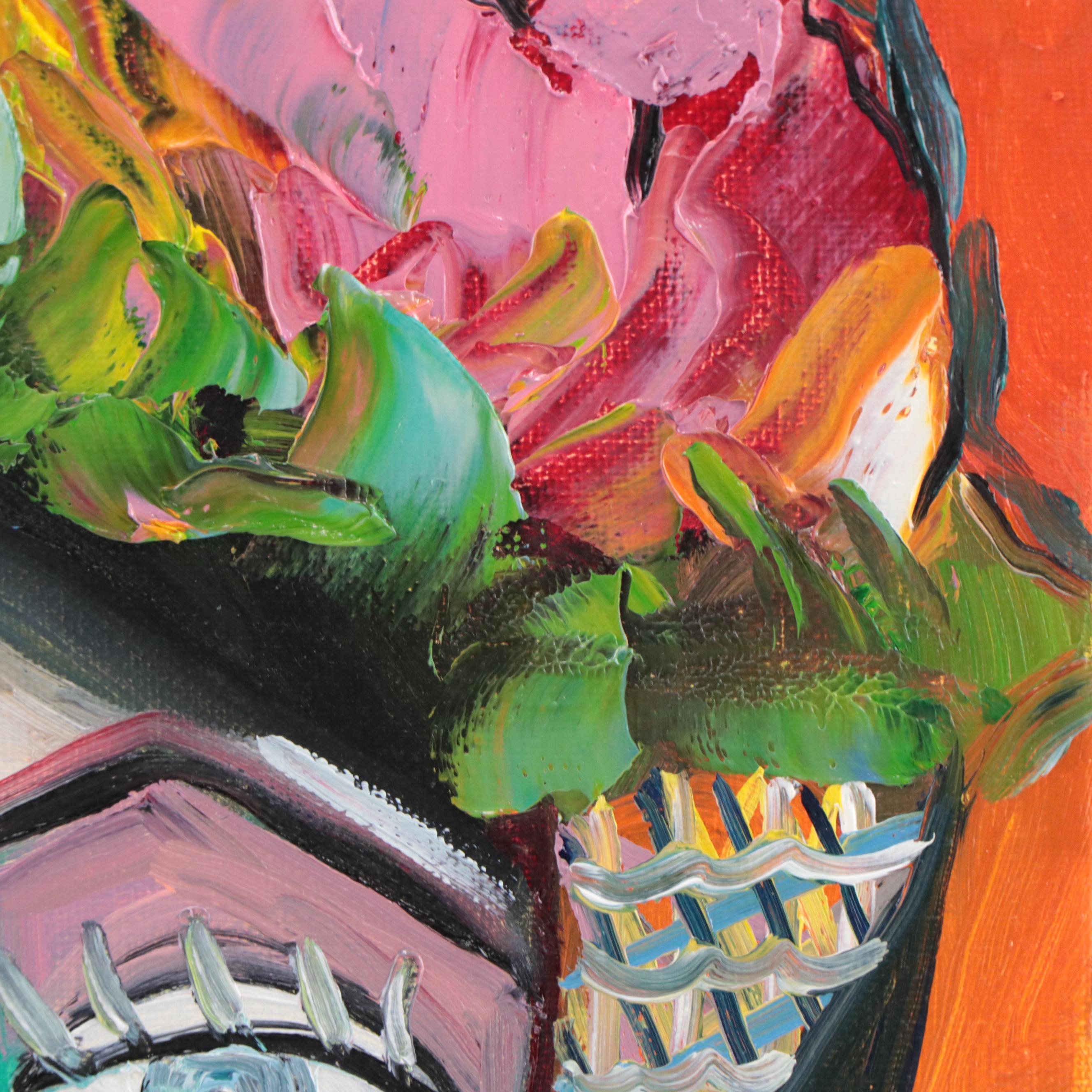 José M. Lima Cubist Style Portrait Oil Painting, 2023