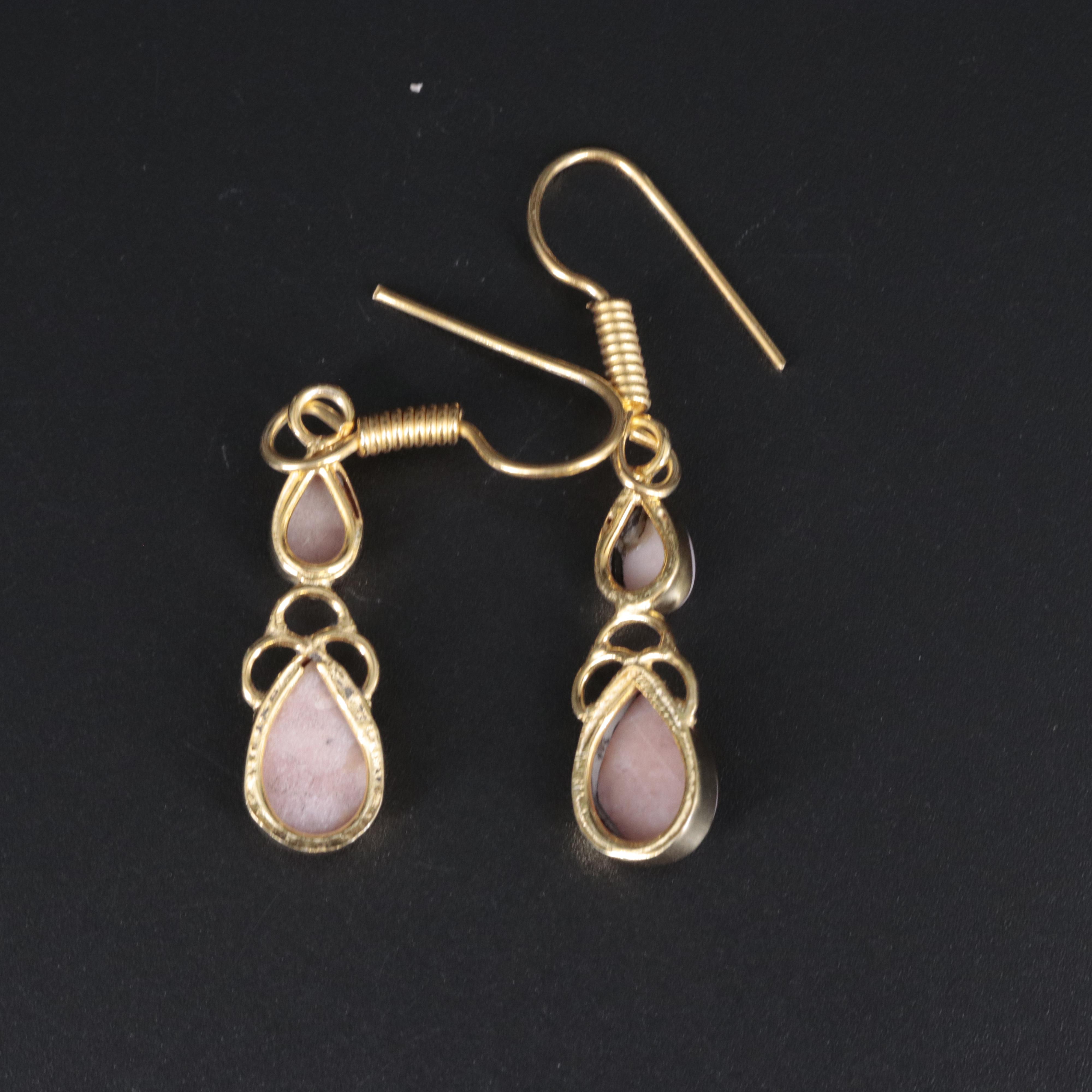 Earrings Featuring Opal