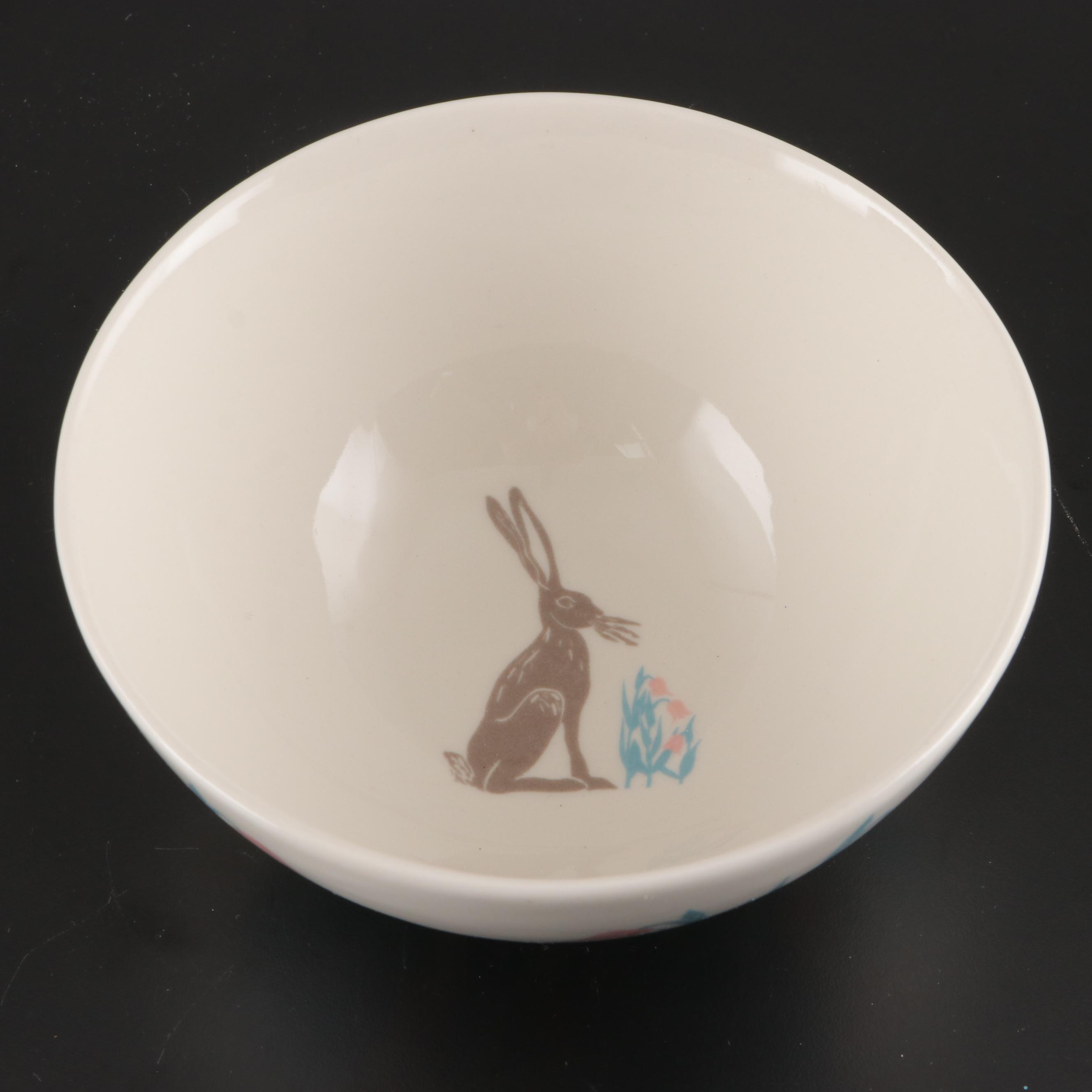 China Cereal Bowls with Bunny