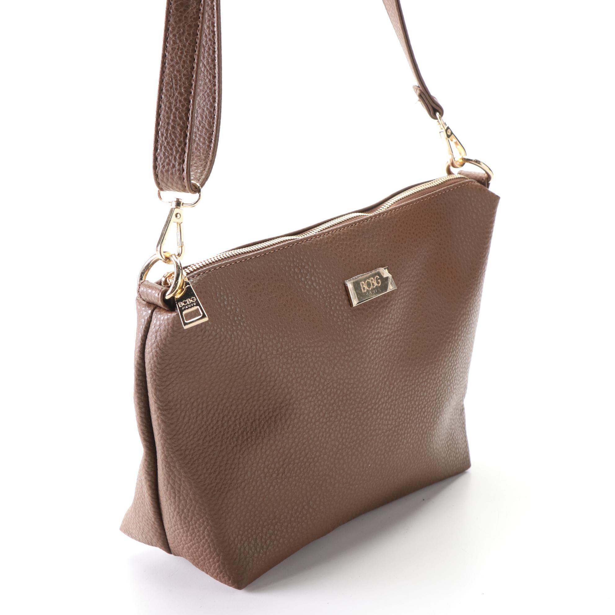 Guess Kangaroo Pocket Shoulder Bag with BCBG Reversible Tote and Bag