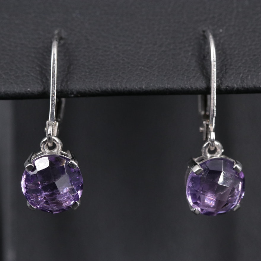 Sterling Earrings Featuring Amethyst