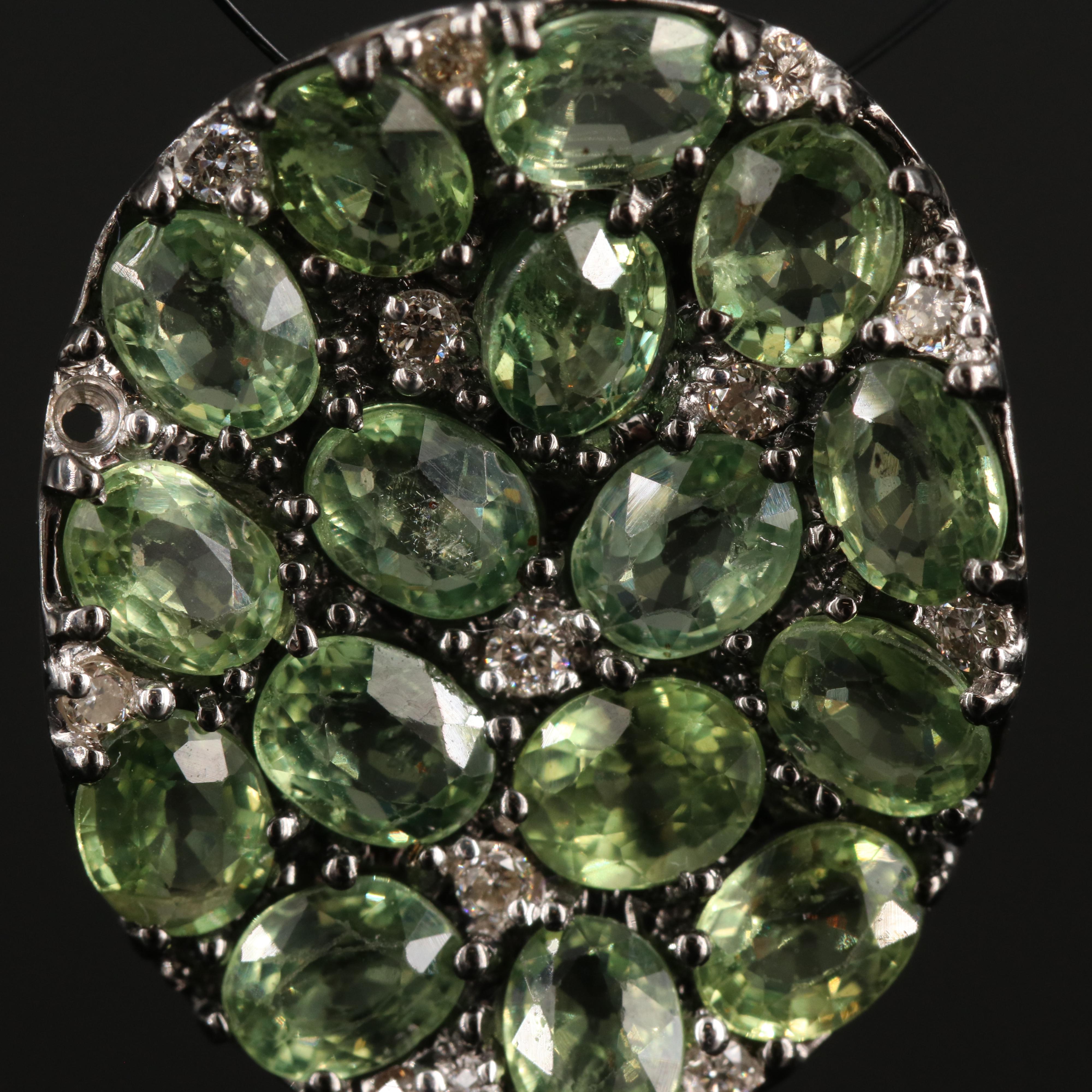 EFFY 14K Sapphire and Diamond Pendant