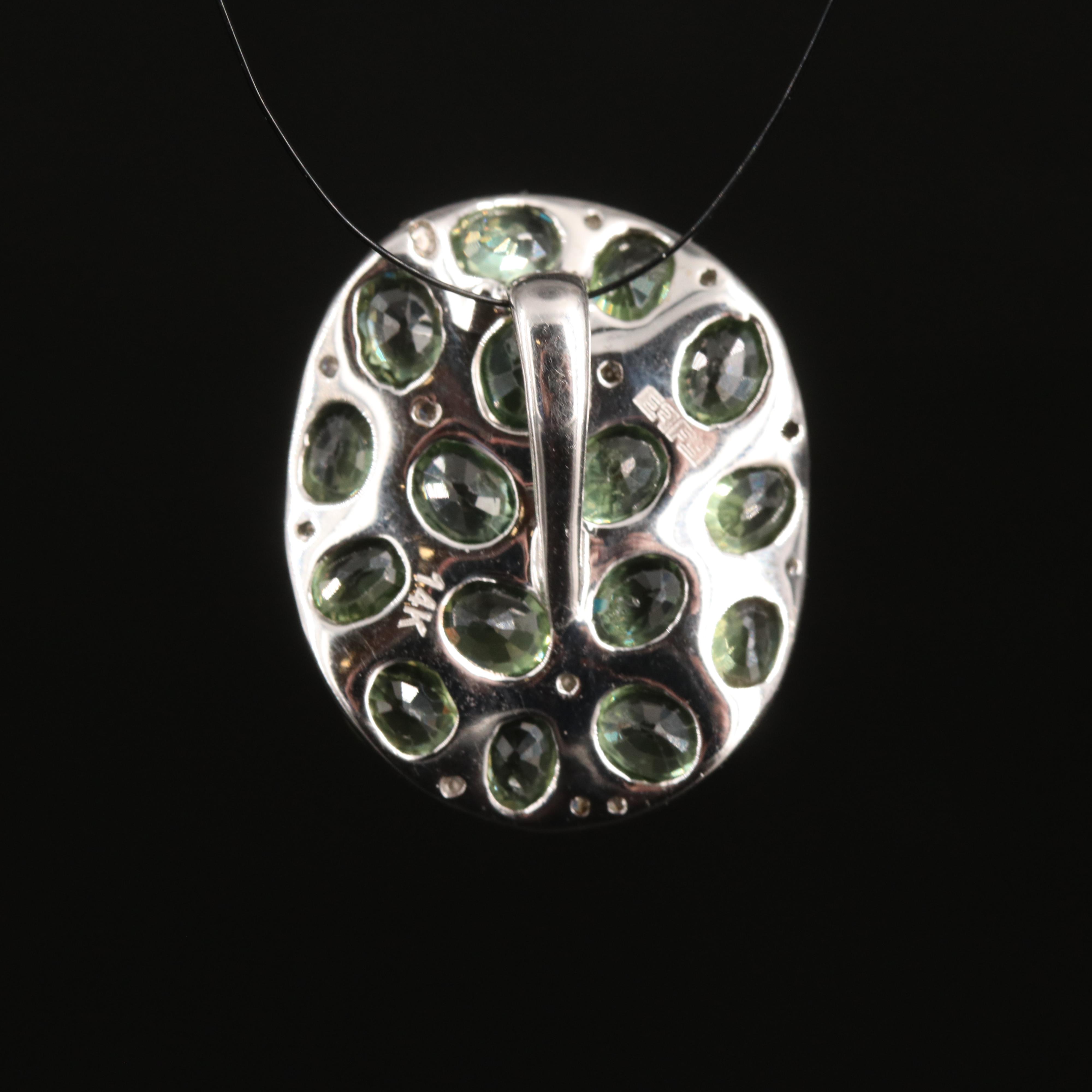 EFFY 14K Sapphire and Diamond Pendant