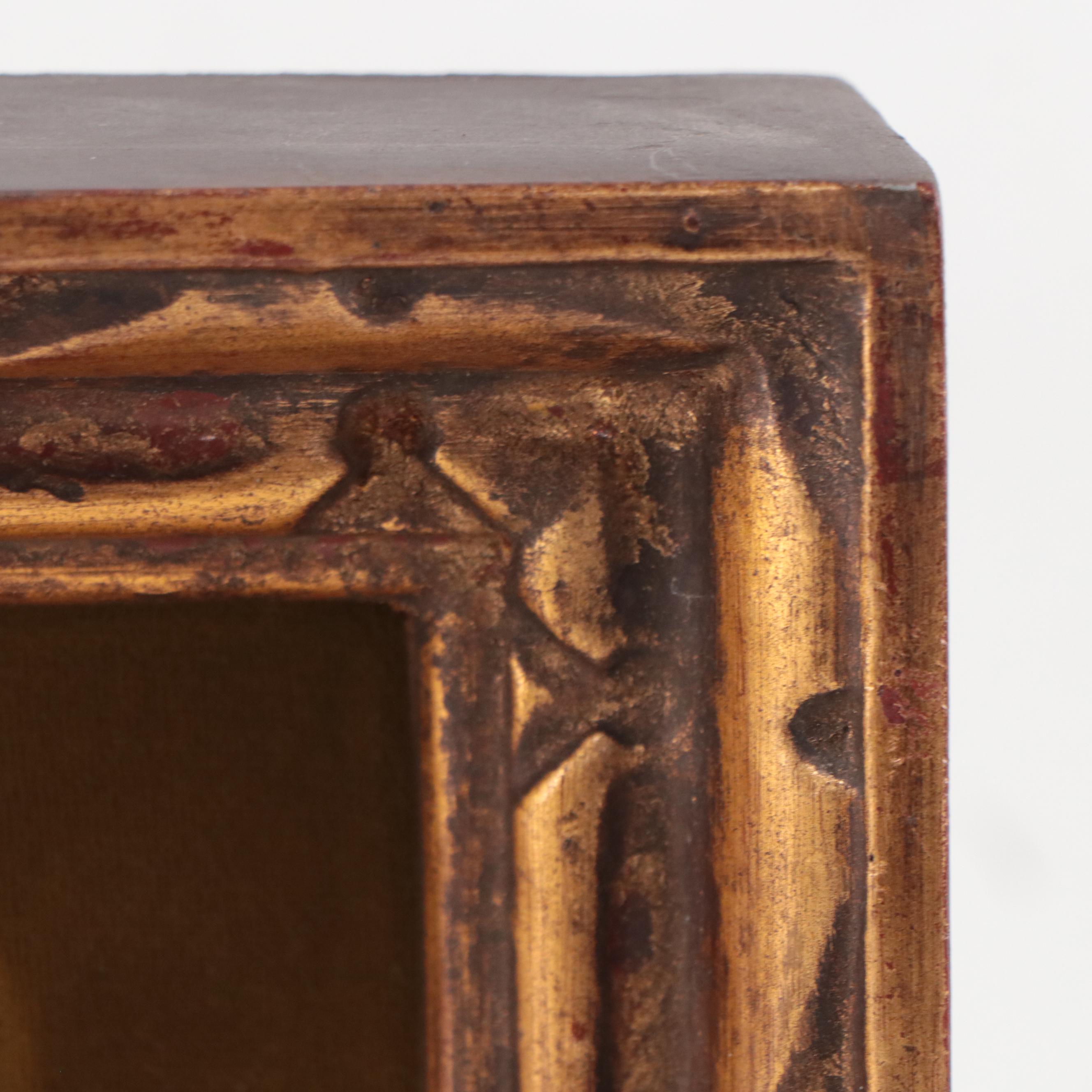 Architectural Landscape Oil Painting With Guards