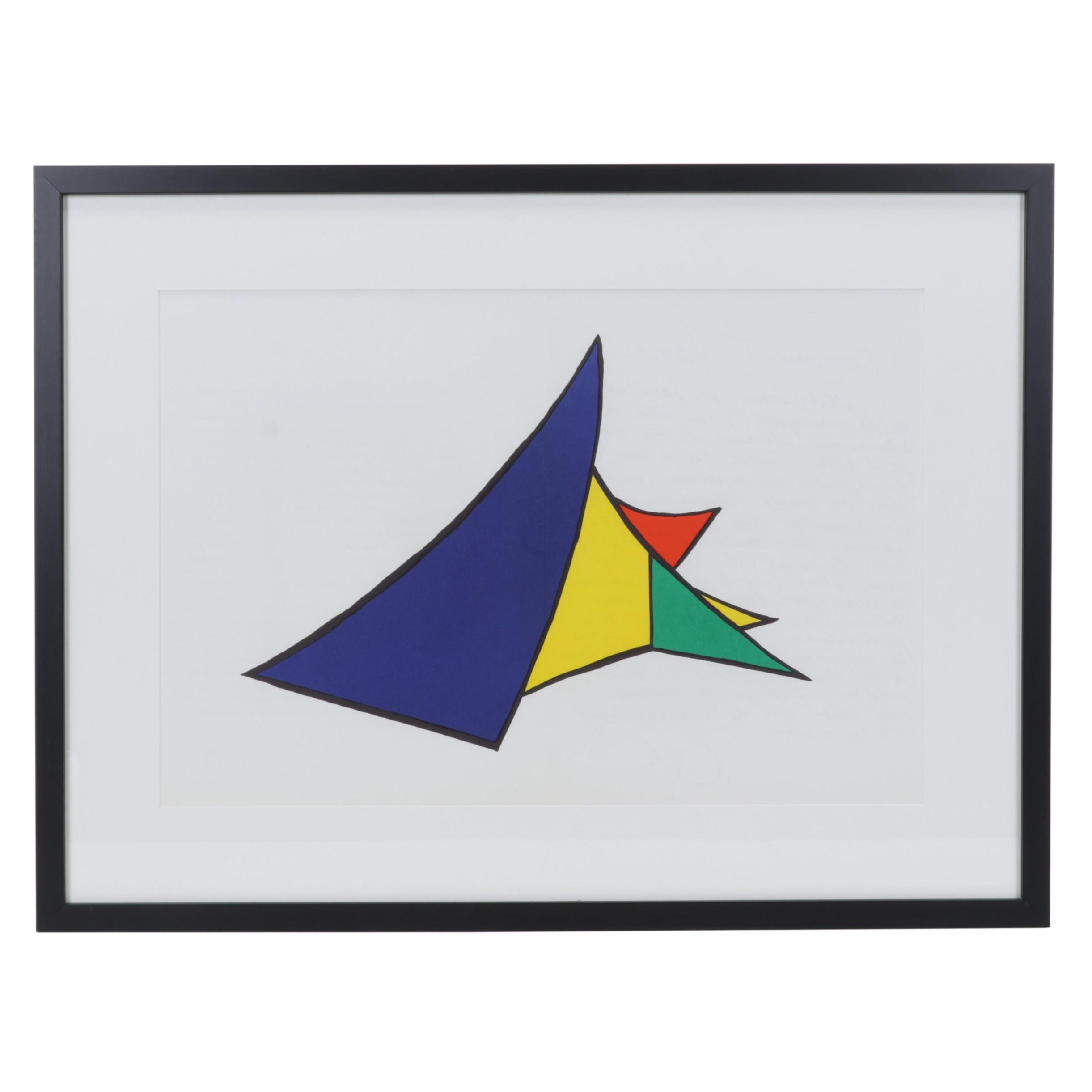 Alexander Calder Double-Page Color Lithograph for "Derrière le Miroir," 1963