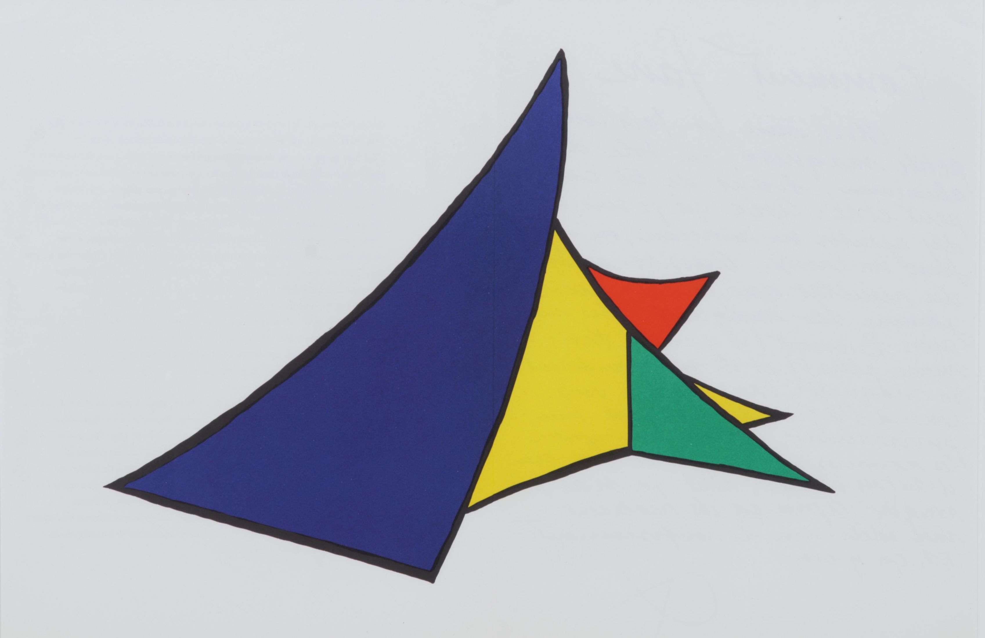 Alexander Calder Double-Page Color Lithograph for "Derrière le Miroir," 1963