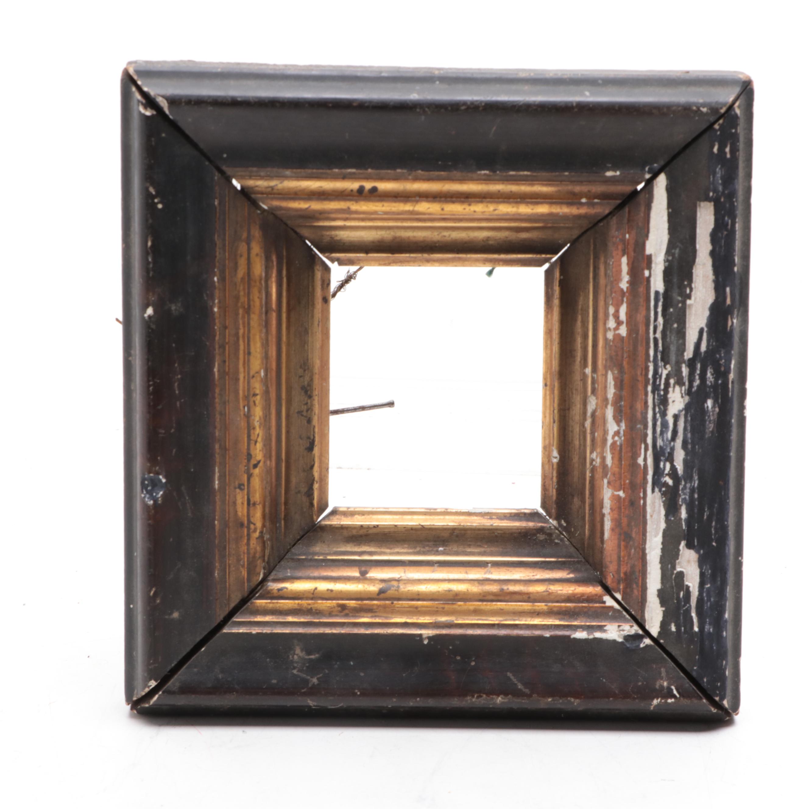 Framed Victorian Fashion Plate with Other Frames and Mirror, Mid to Late 19th C.