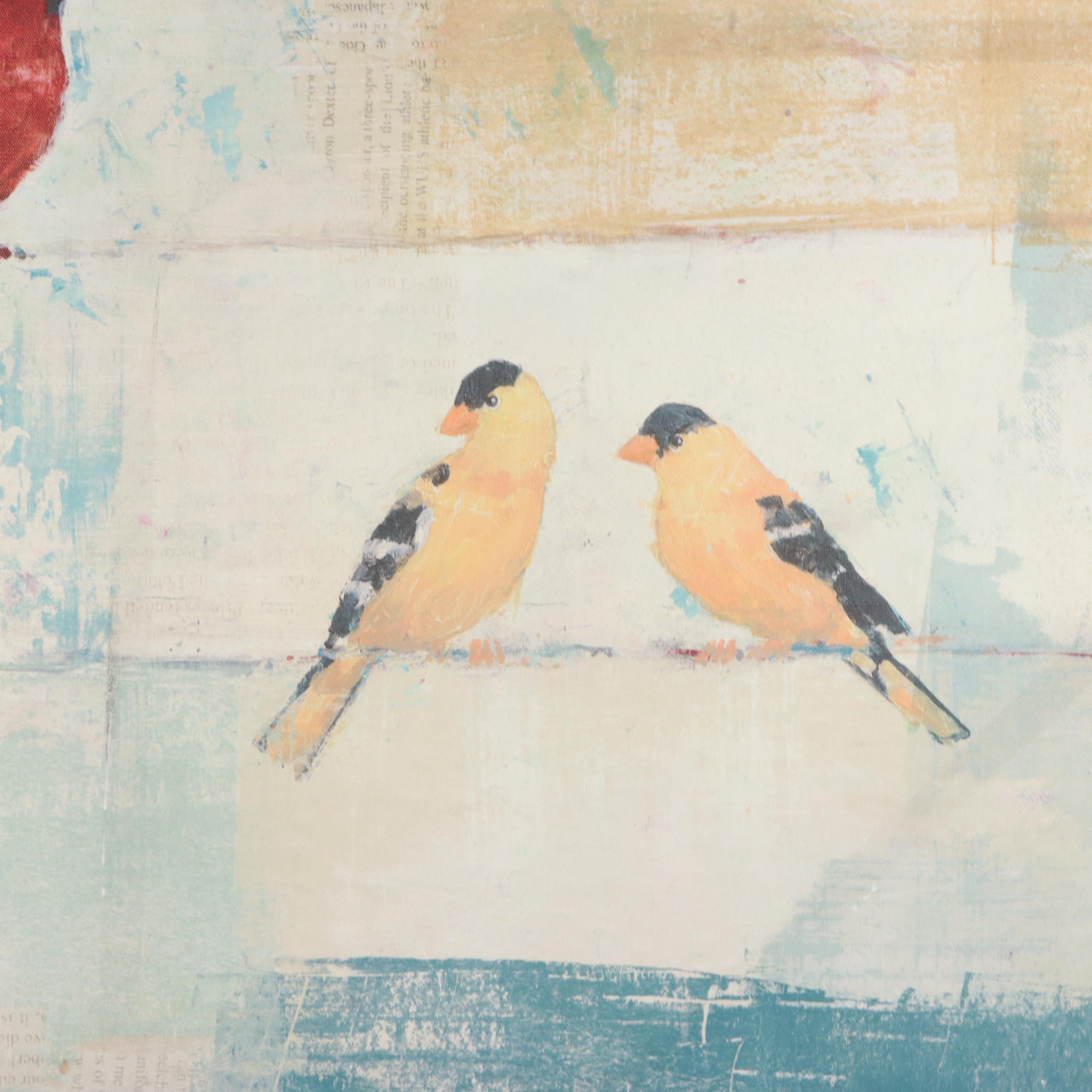 Giclée After Avery Tillmon of Birds Resting on a Cable, 21st Century