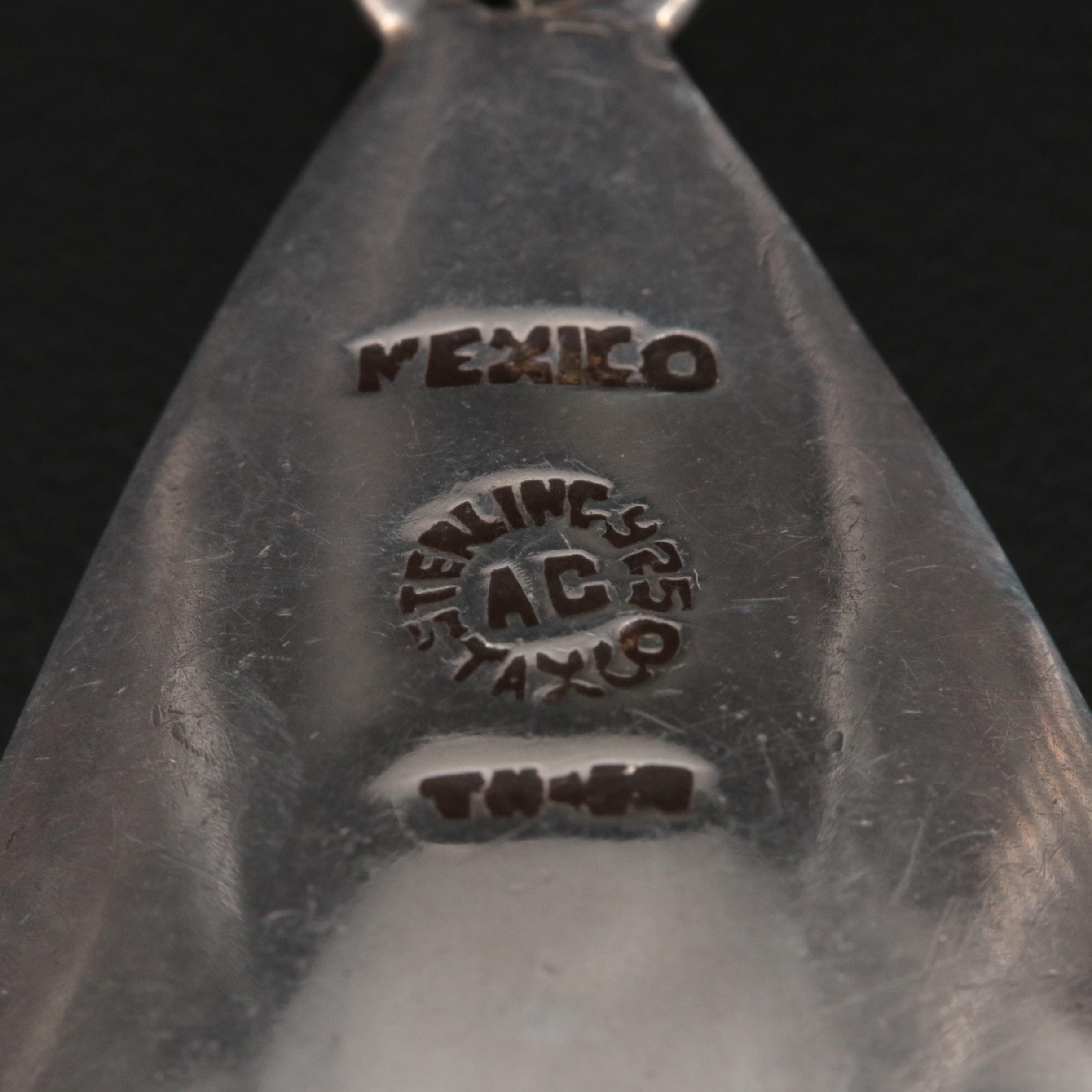 Mexican Sterling Tiger's Eye Pendant