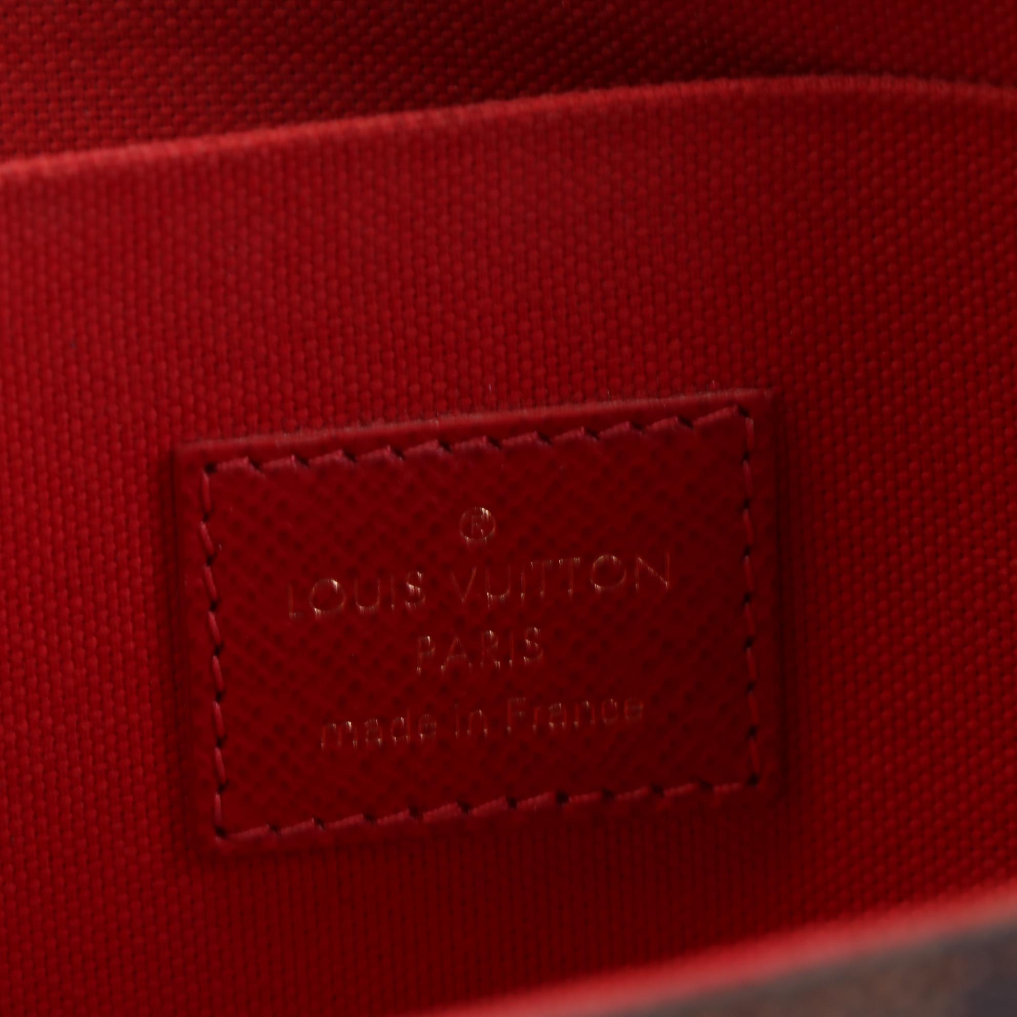 Louis Vuitton Félicie Pochette in Damier Ebene Canvas