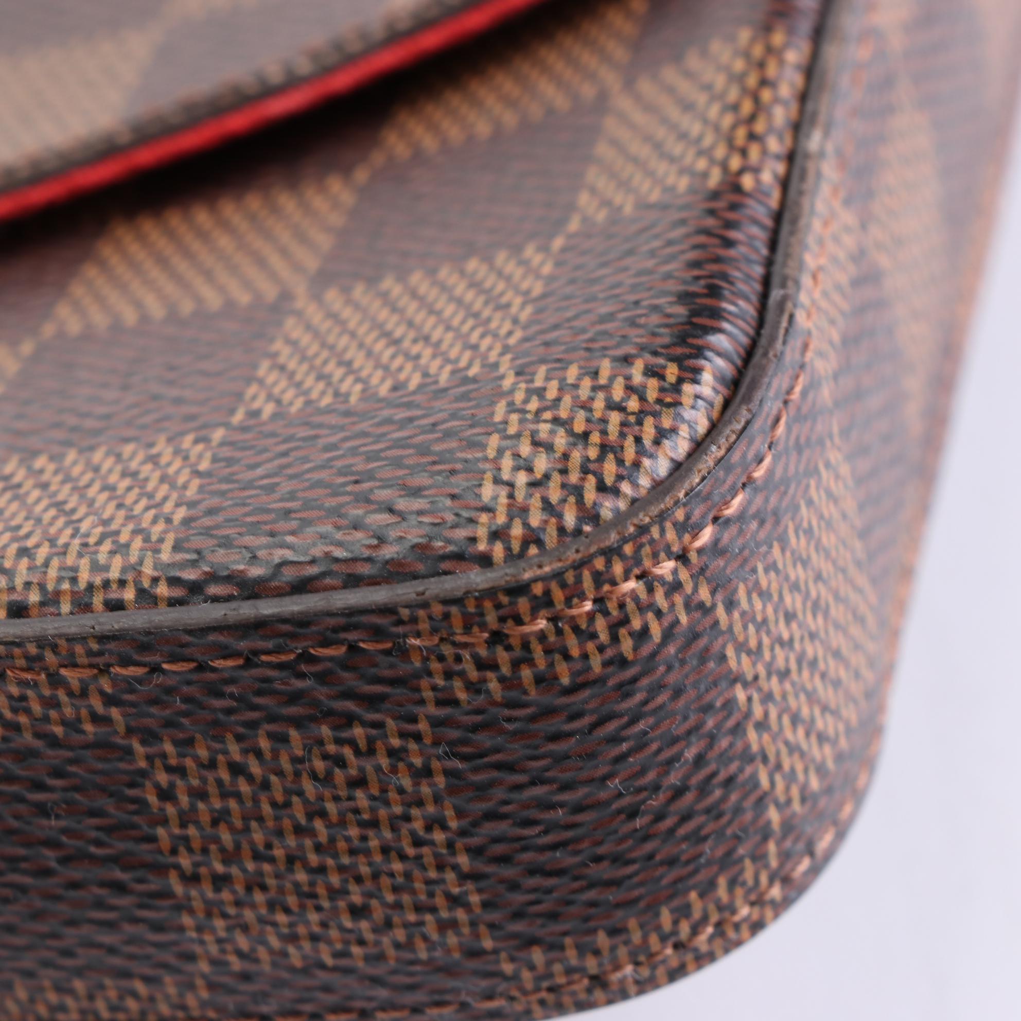 Louis Vuitton Félicie Pochette in Damier Ebene Canvas