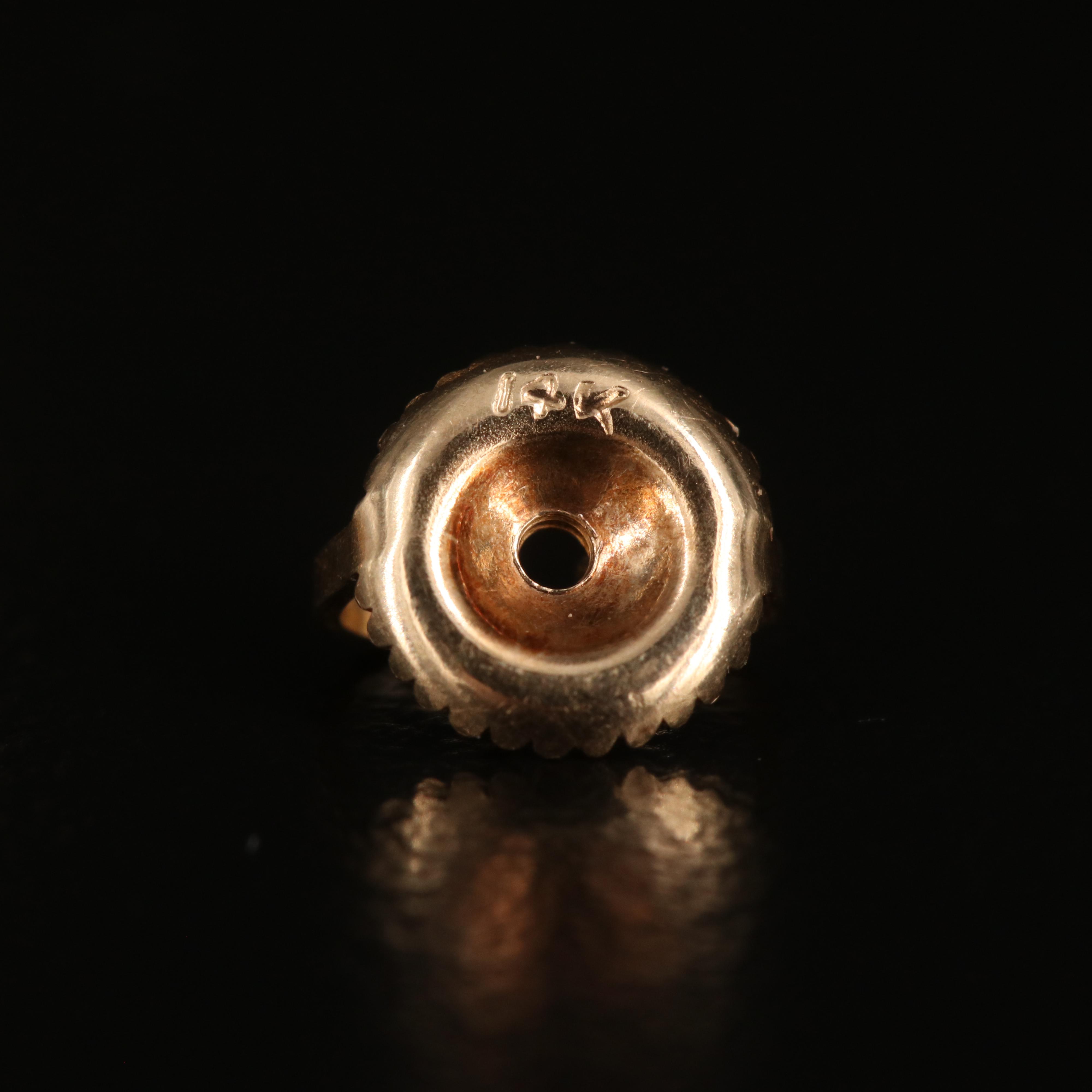 14K Sapphire Buttercup Stud Earrings