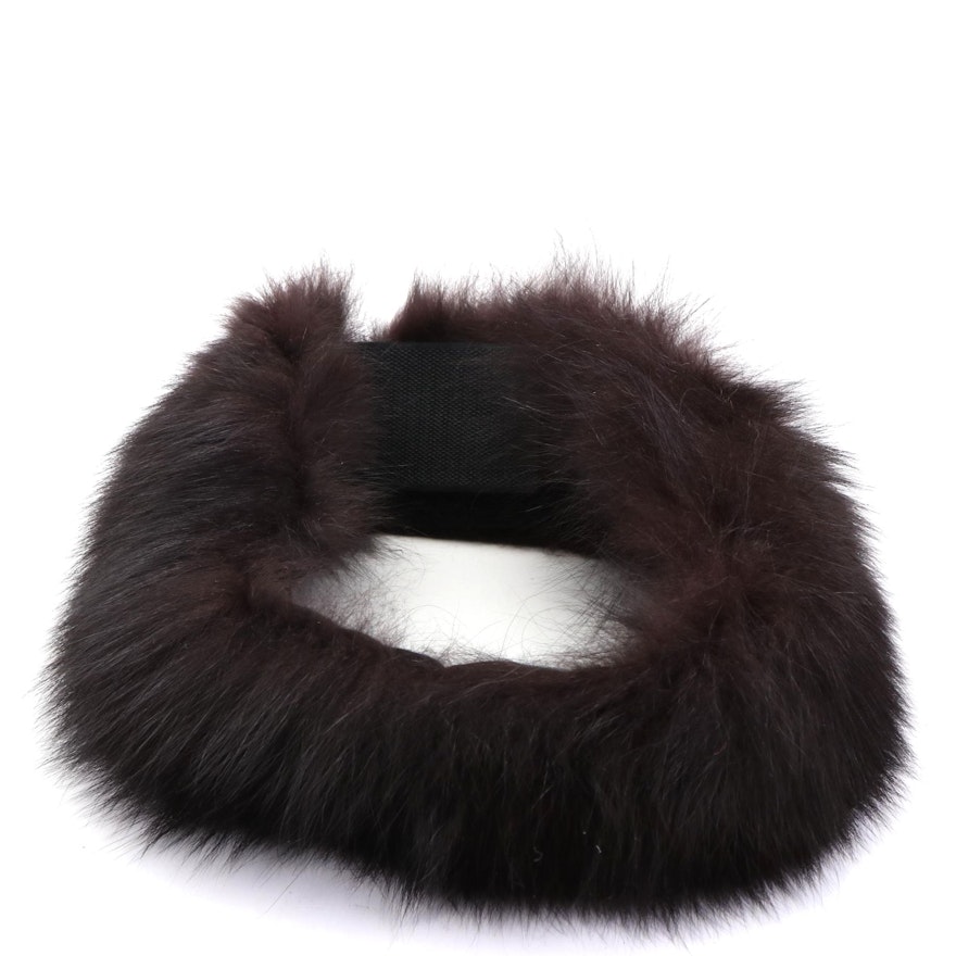 Fox Fur Adjustable Headband from Evans Furs