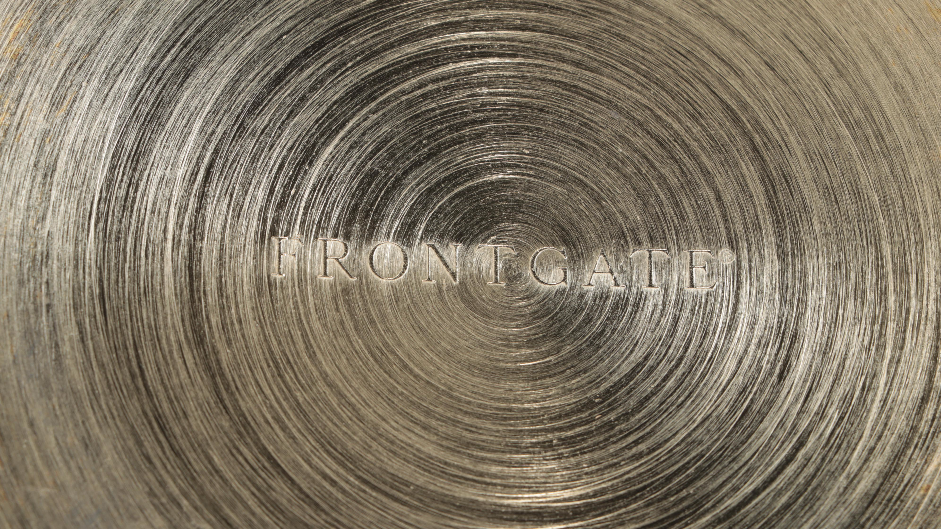 Frontgate Metal and Embossed Leather Beverage Tub