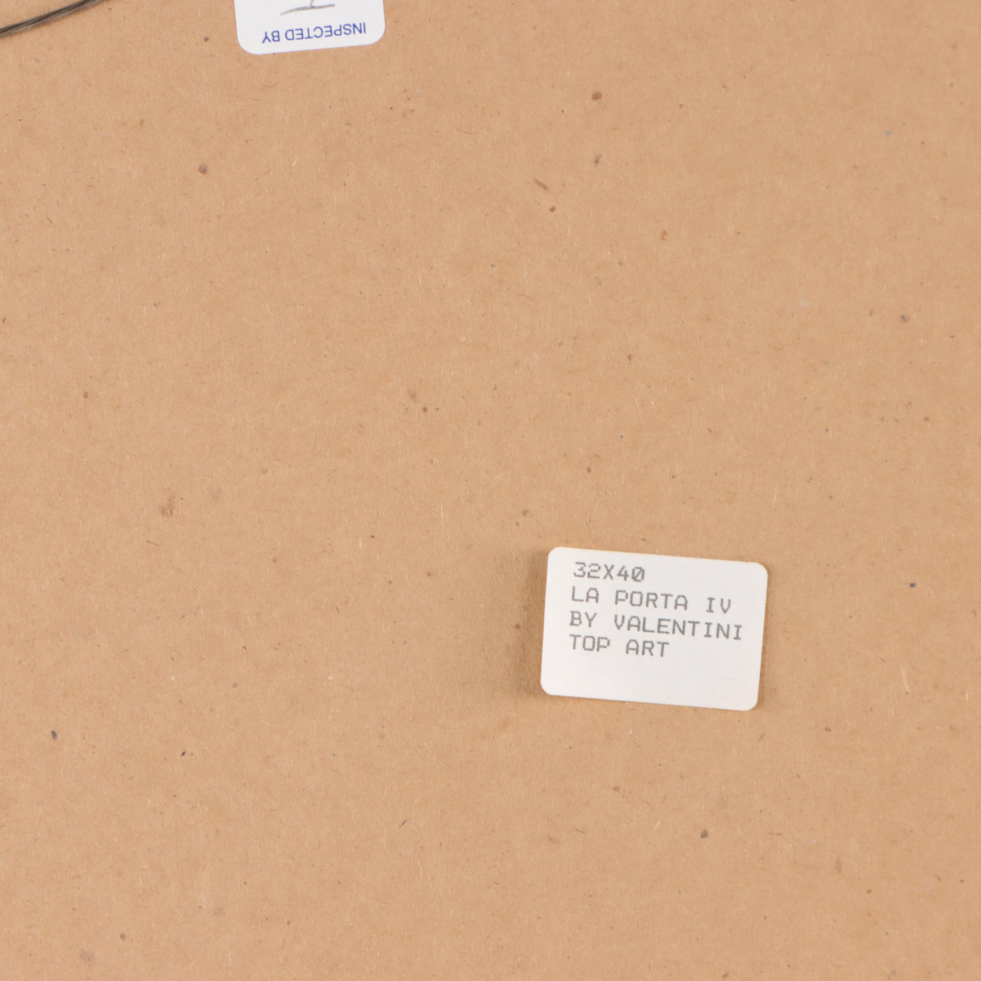 Abstract Embellished Offset Lithograph After Walter Valentini, Late 20th Century