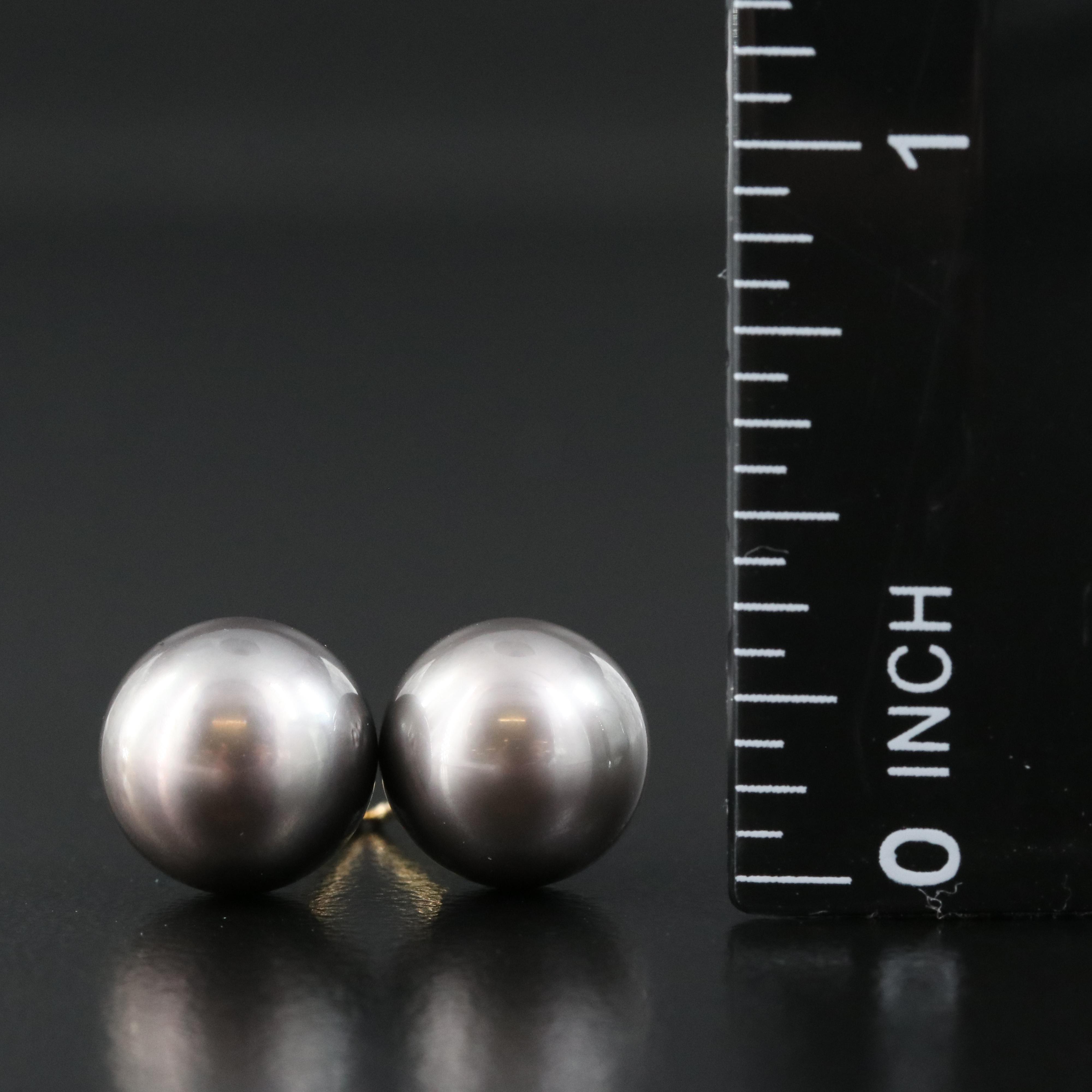 14K Pearl Stud Earrings