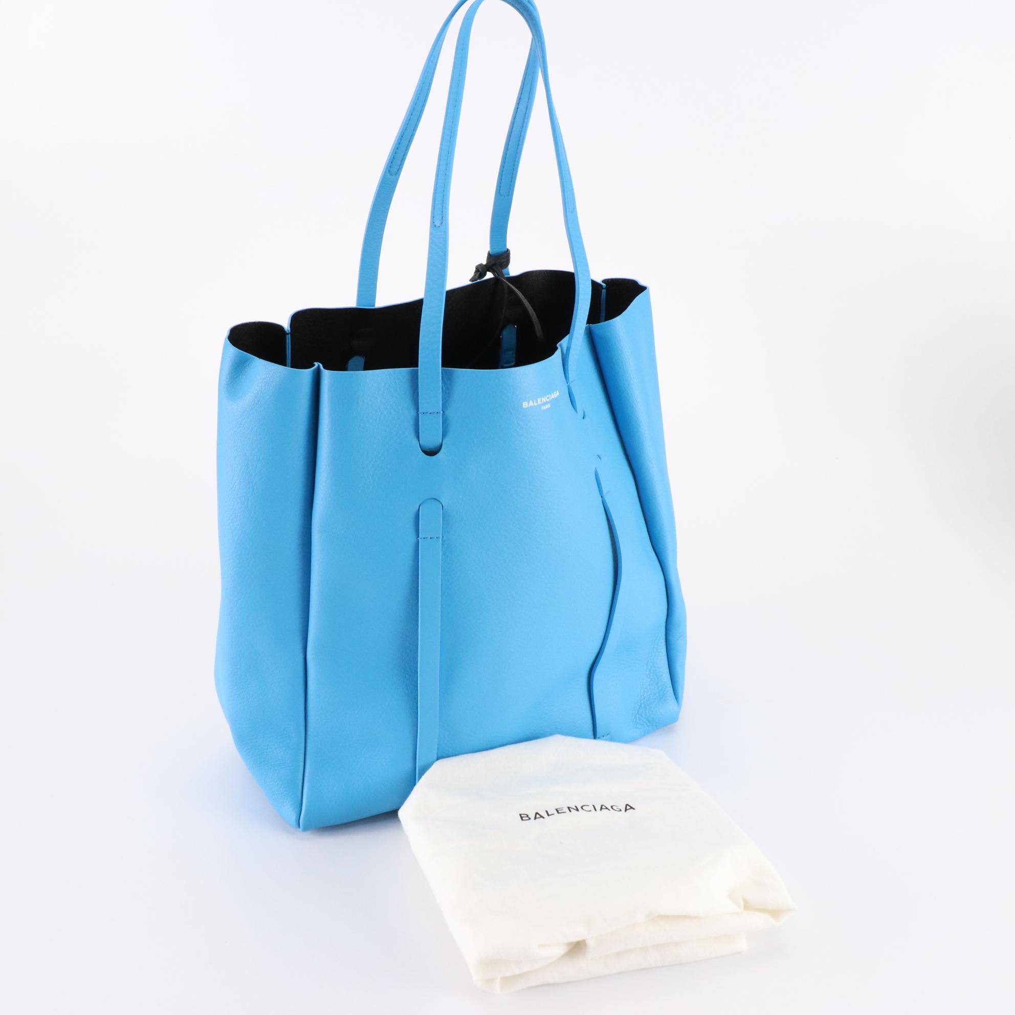 Balenciaga Everyday Tote in Leather with Zip Pouch and Compact Mirror