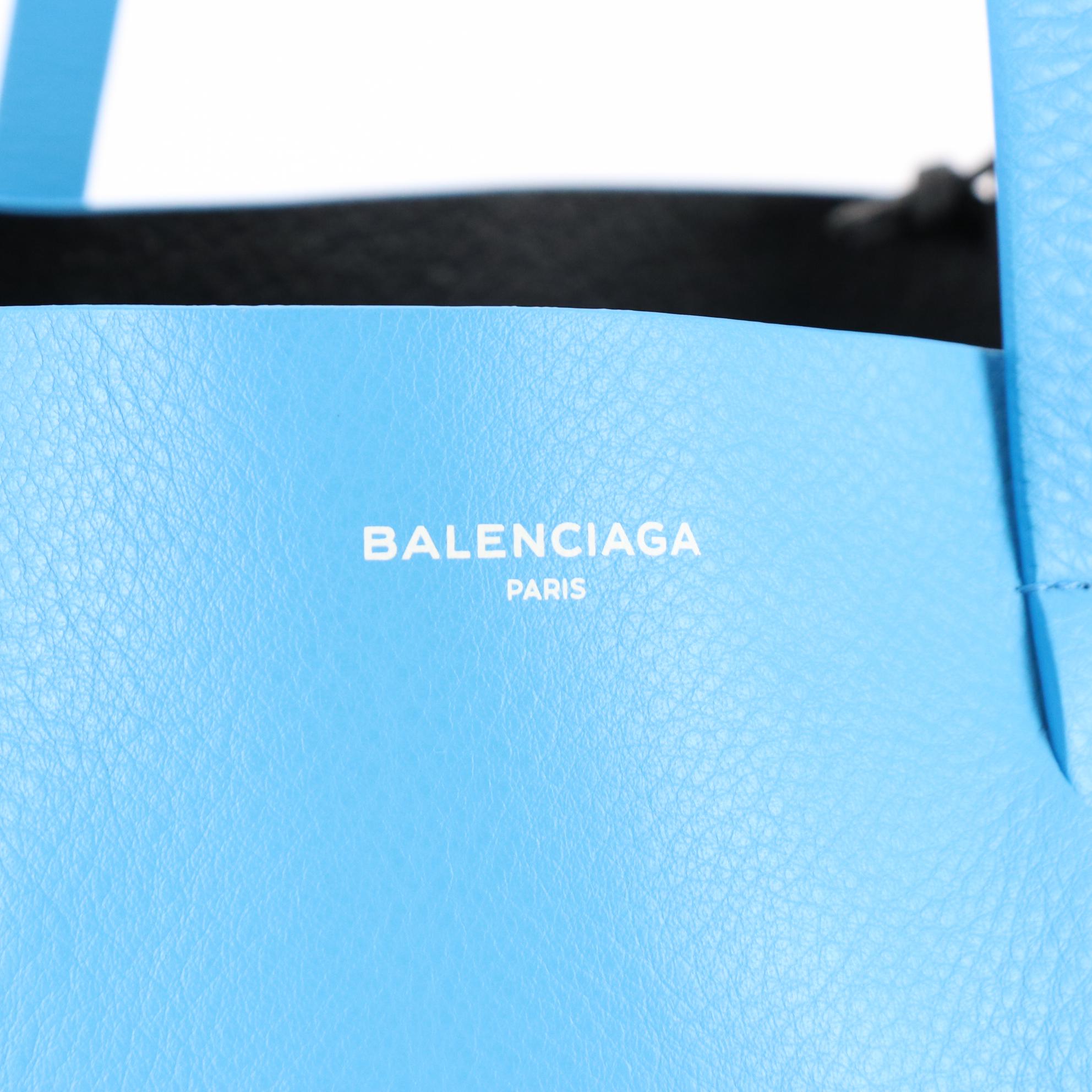 Balenciaga Everyday Tote in Leather with Zip Pouch and Compact Mirror