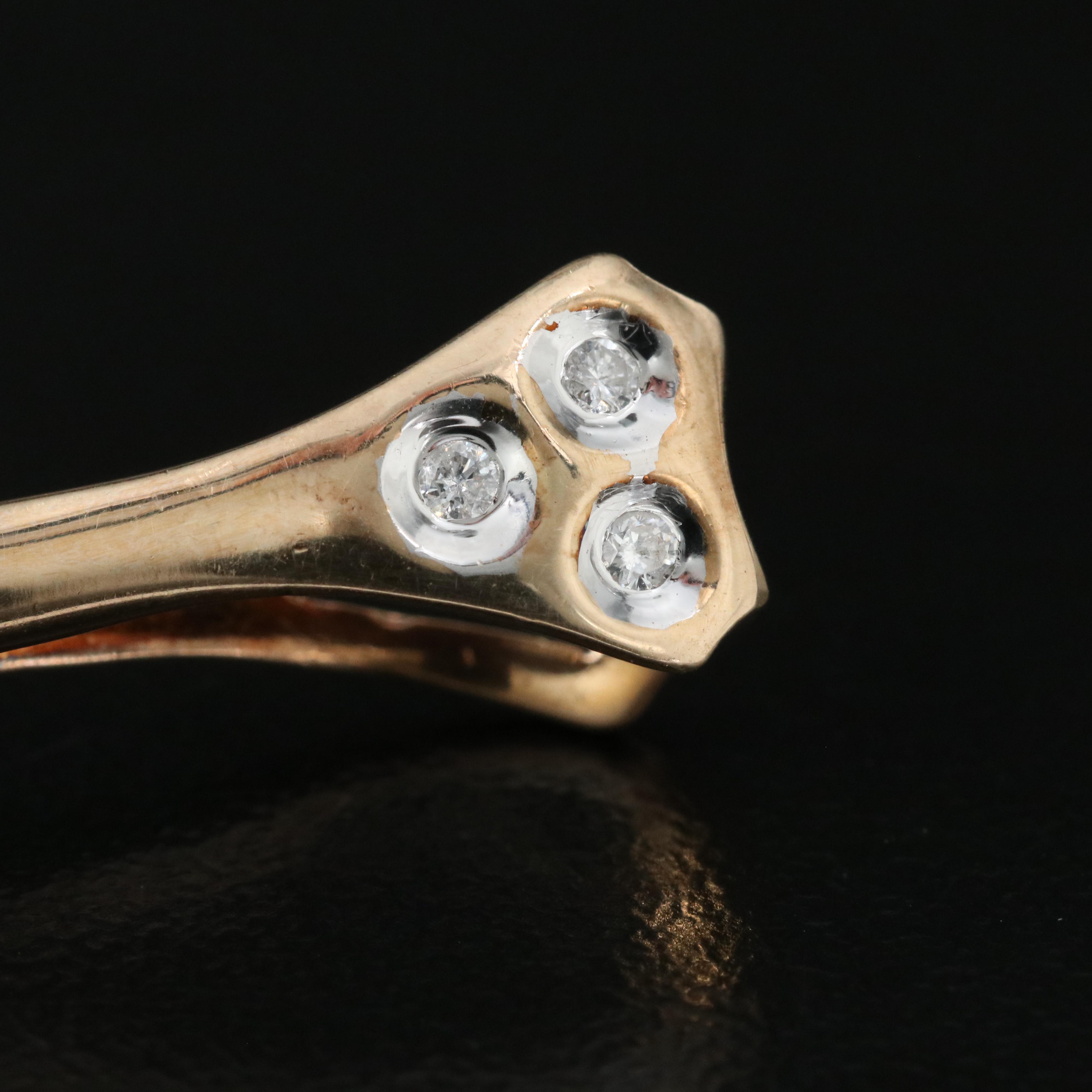 14K 1.00 CT Emerald and Diamond Pendant