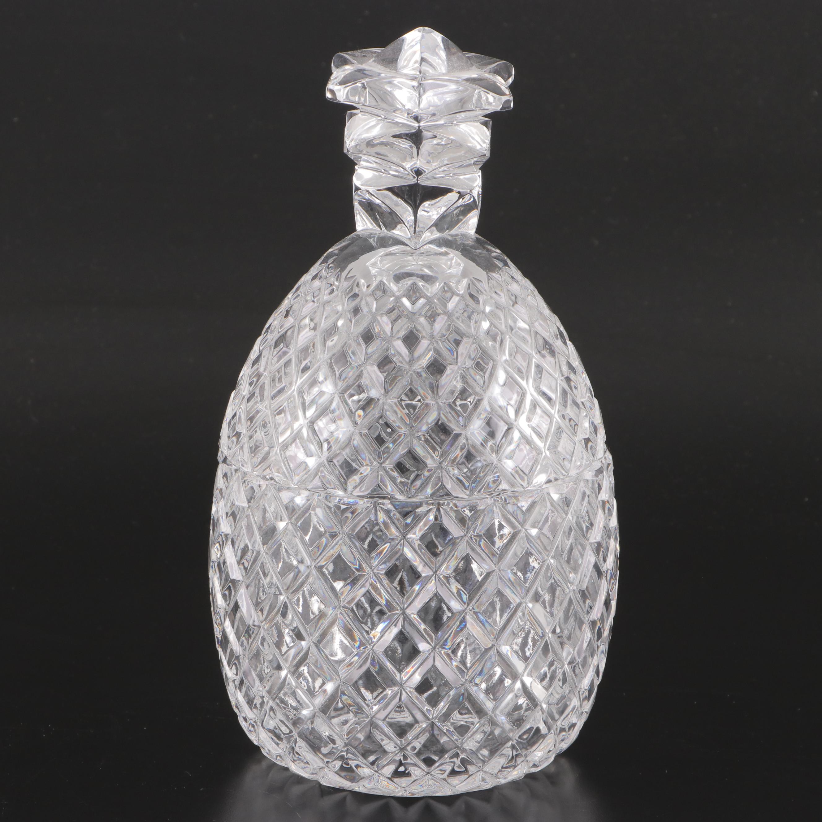 Cristal D'Arques "Montparnasse", "Vincennes" Vases, Godinger "Pineapple" Jar