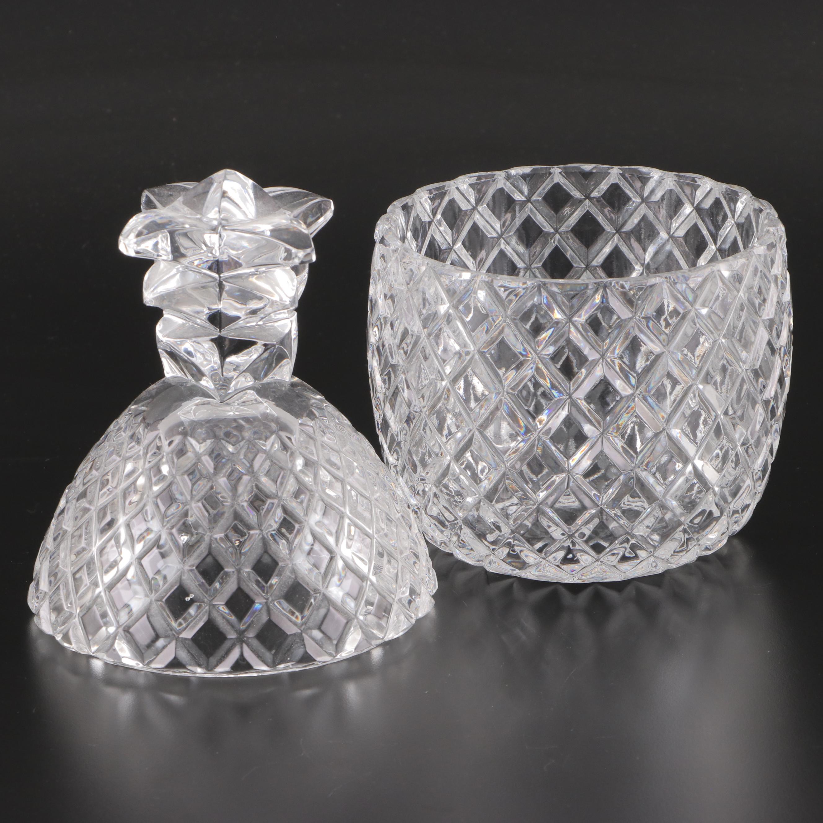 Cristal D'Arques "Montparnasse", "Vincennes" Vases, Godinger "Pineapple" Jar