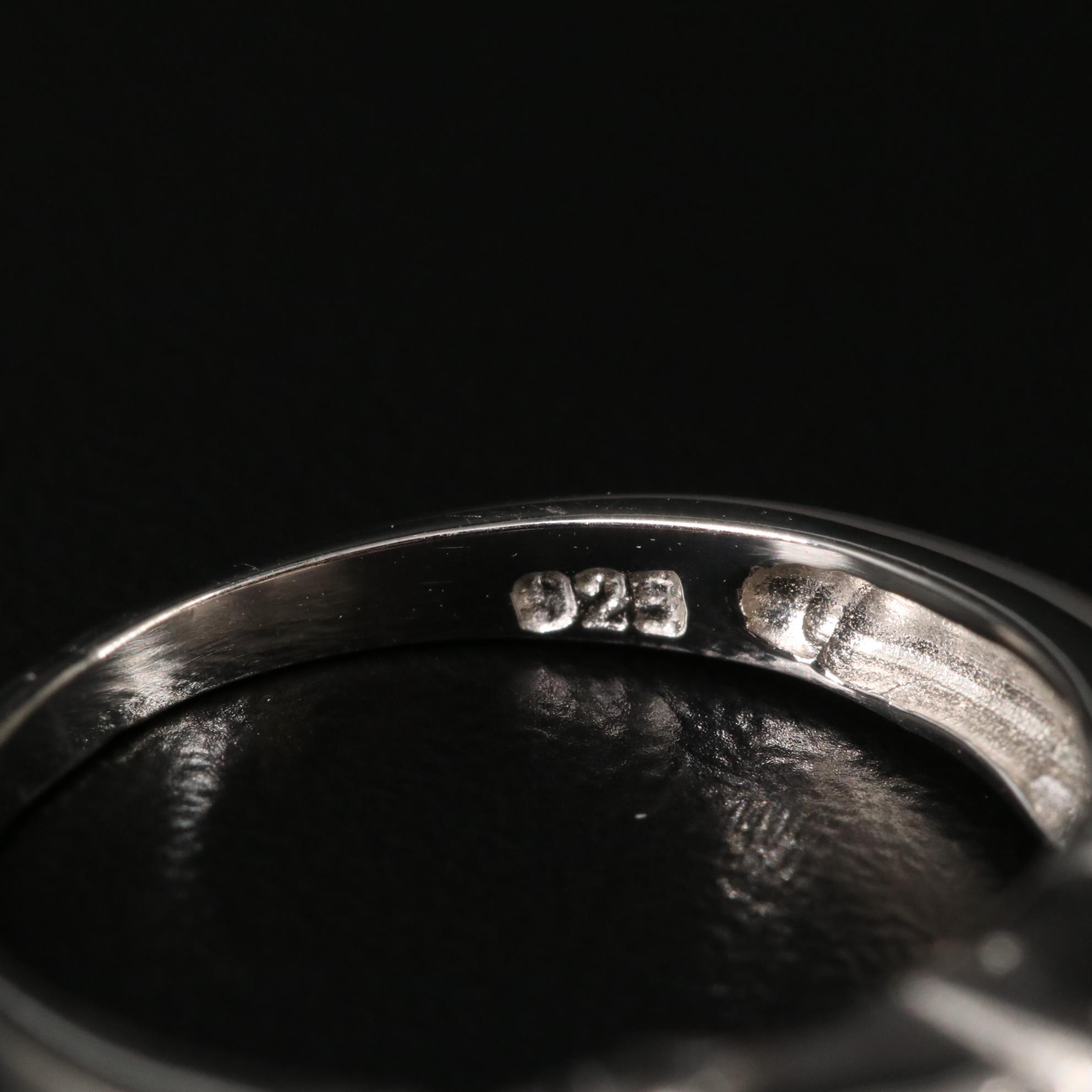 Sterling Amethyst and White Topaz Ring