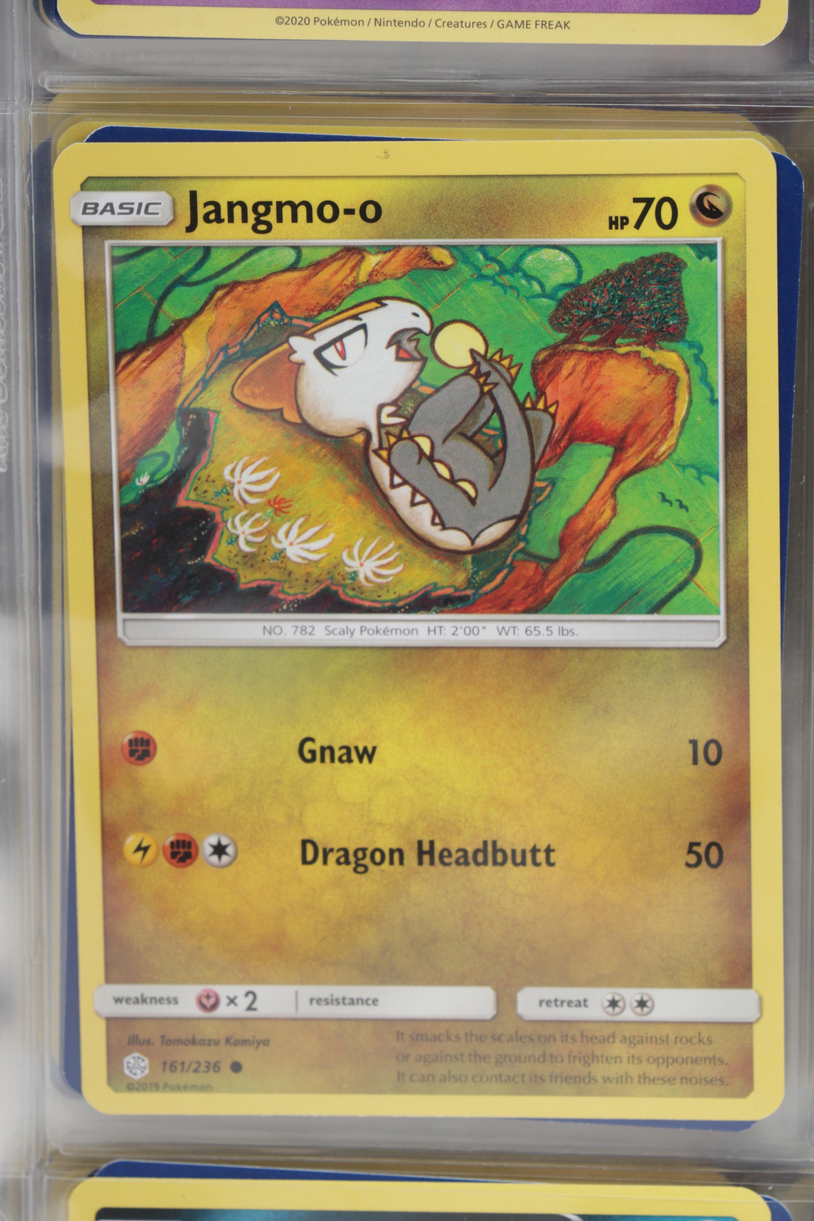 Pokémon Trading Cards Including "Feebas" and First Edition "Brock's Onix"