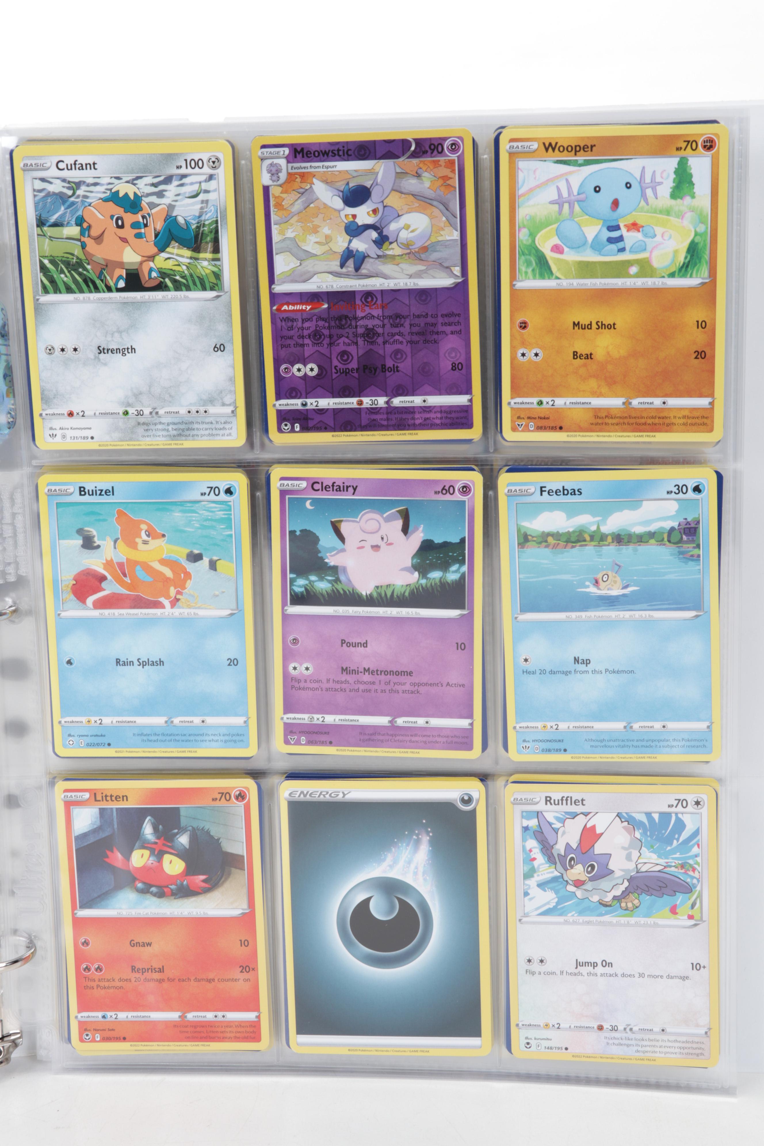 Pokémon Trading Cards Including "Feebas" and First Edition "Brock's Onix"