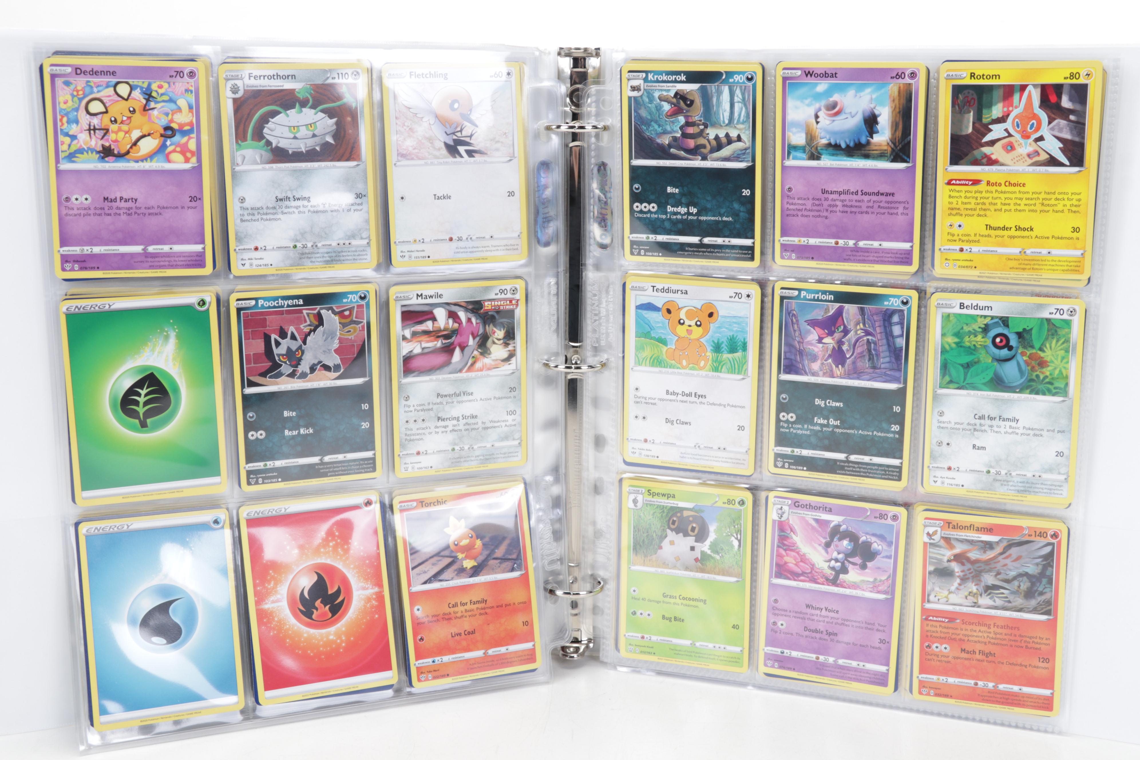 Pokémon Trading Cards Including "Feebas" and First Edition "Brock's Onix"
