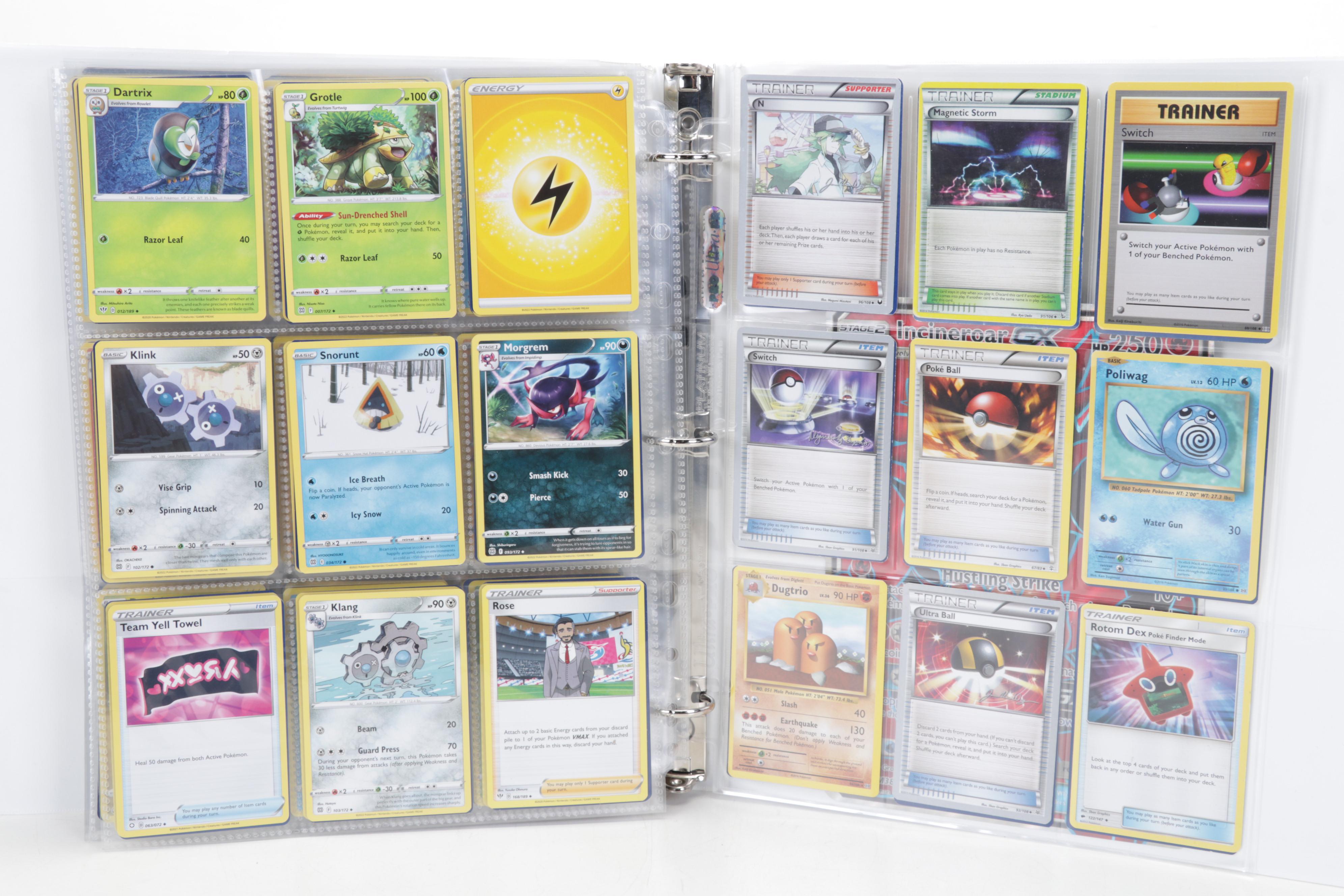 Pokémon Trading Cards Including "Feebas" and First Edition "Brock's Onix"