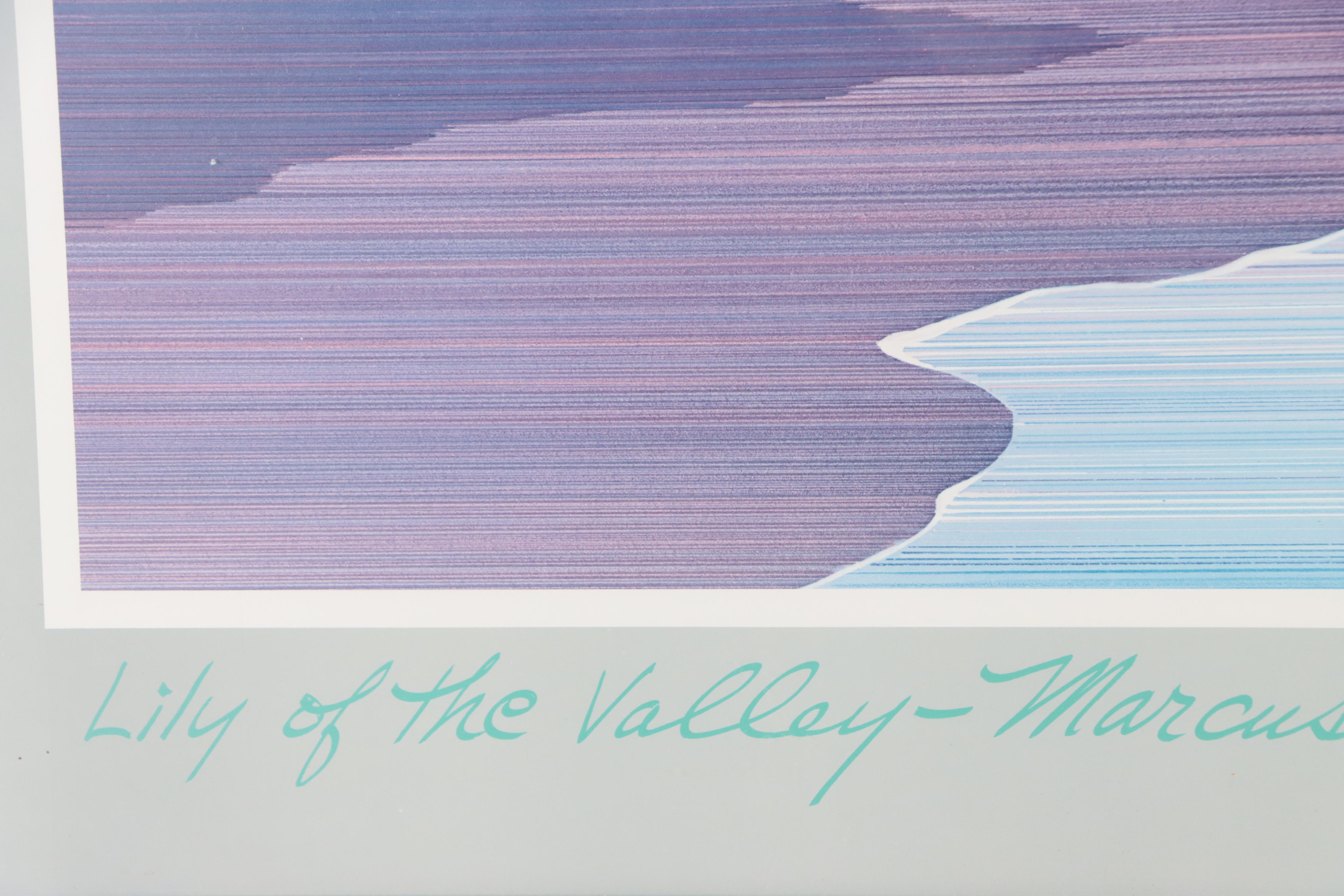 Offset Lithograph After Marcus Uzilevsky "Lily of the Valley," Late 20th Century